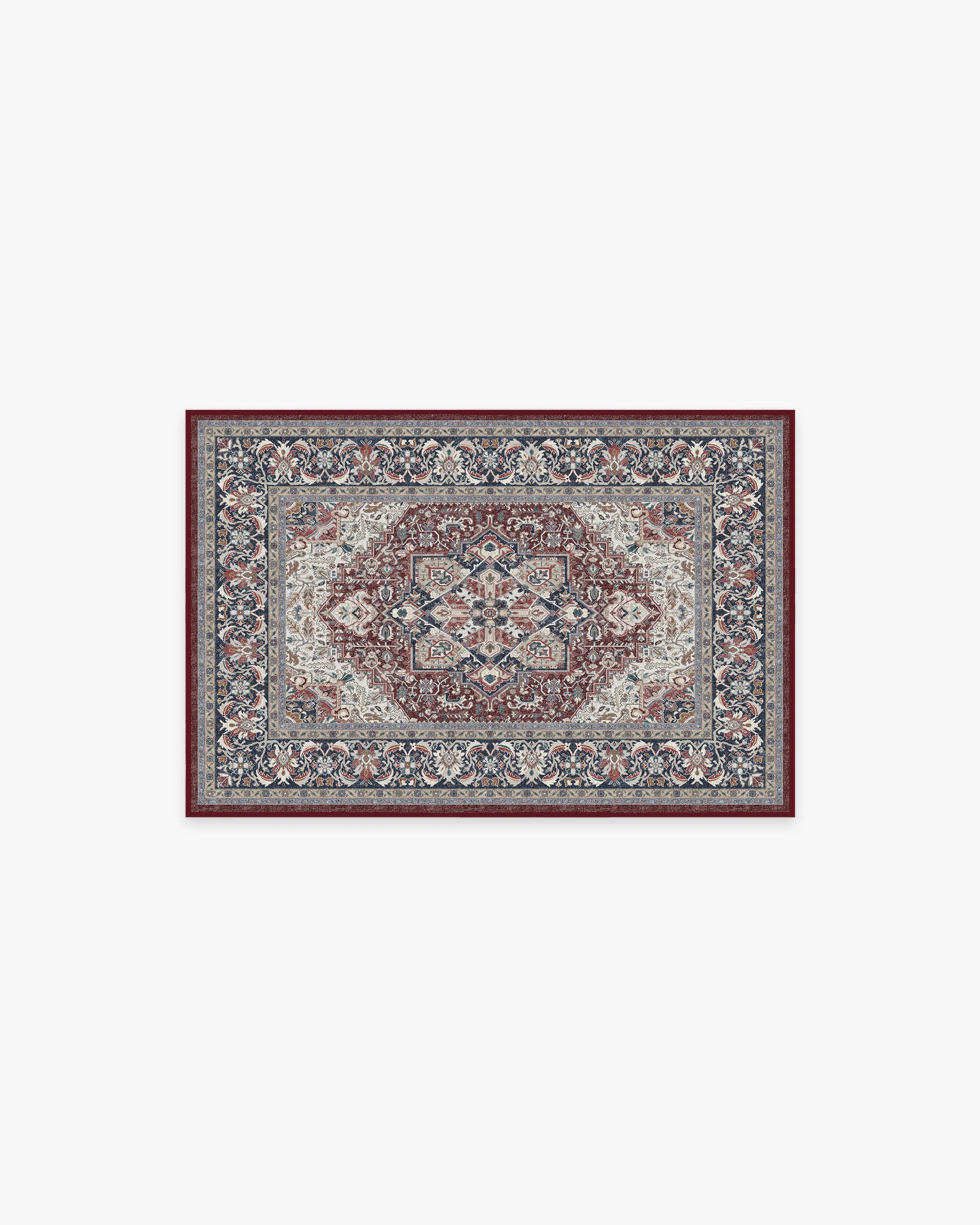 Hendesi Heriz Bordeaux Rug