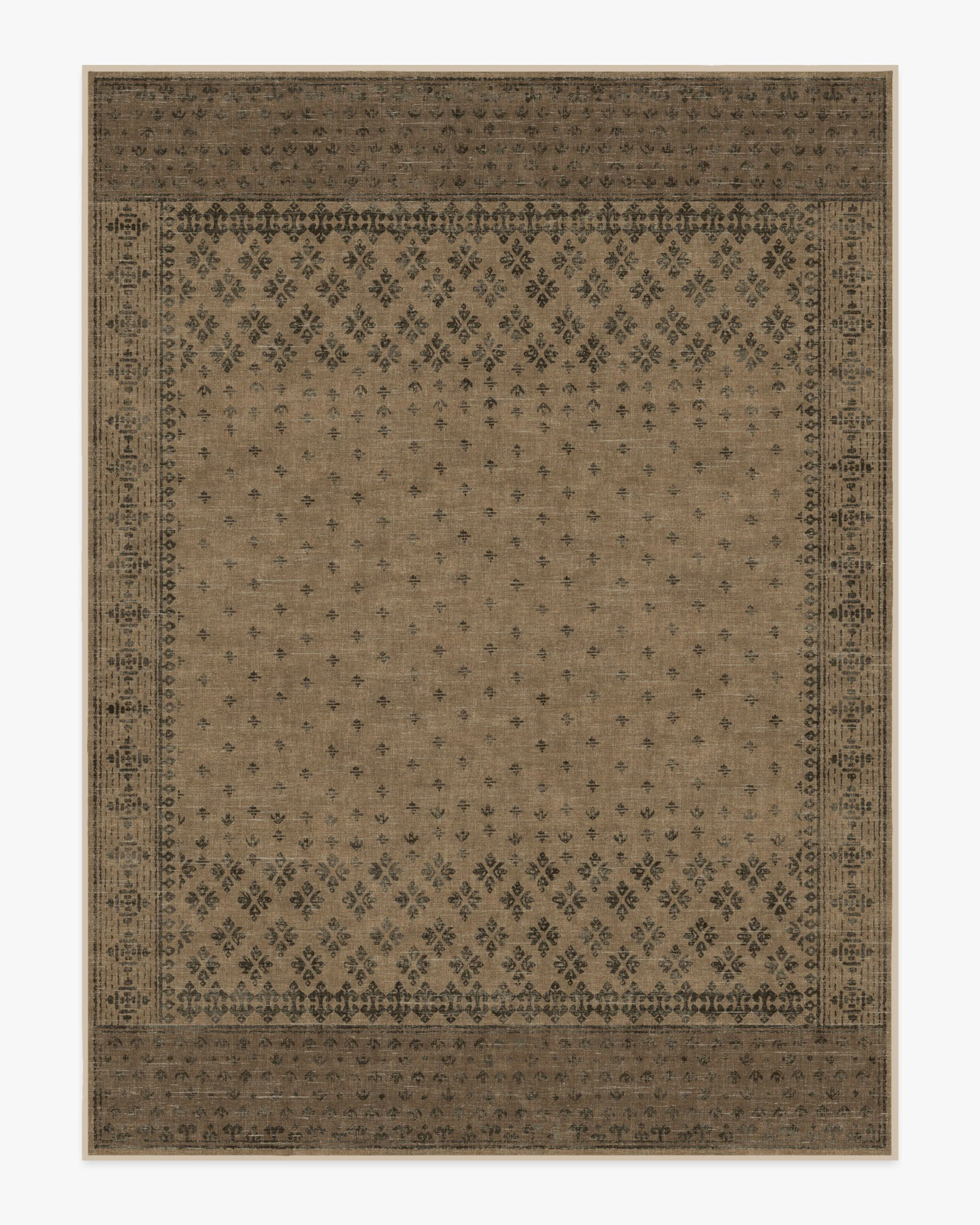 Fernanda Black & Tan Flatwoven Rug