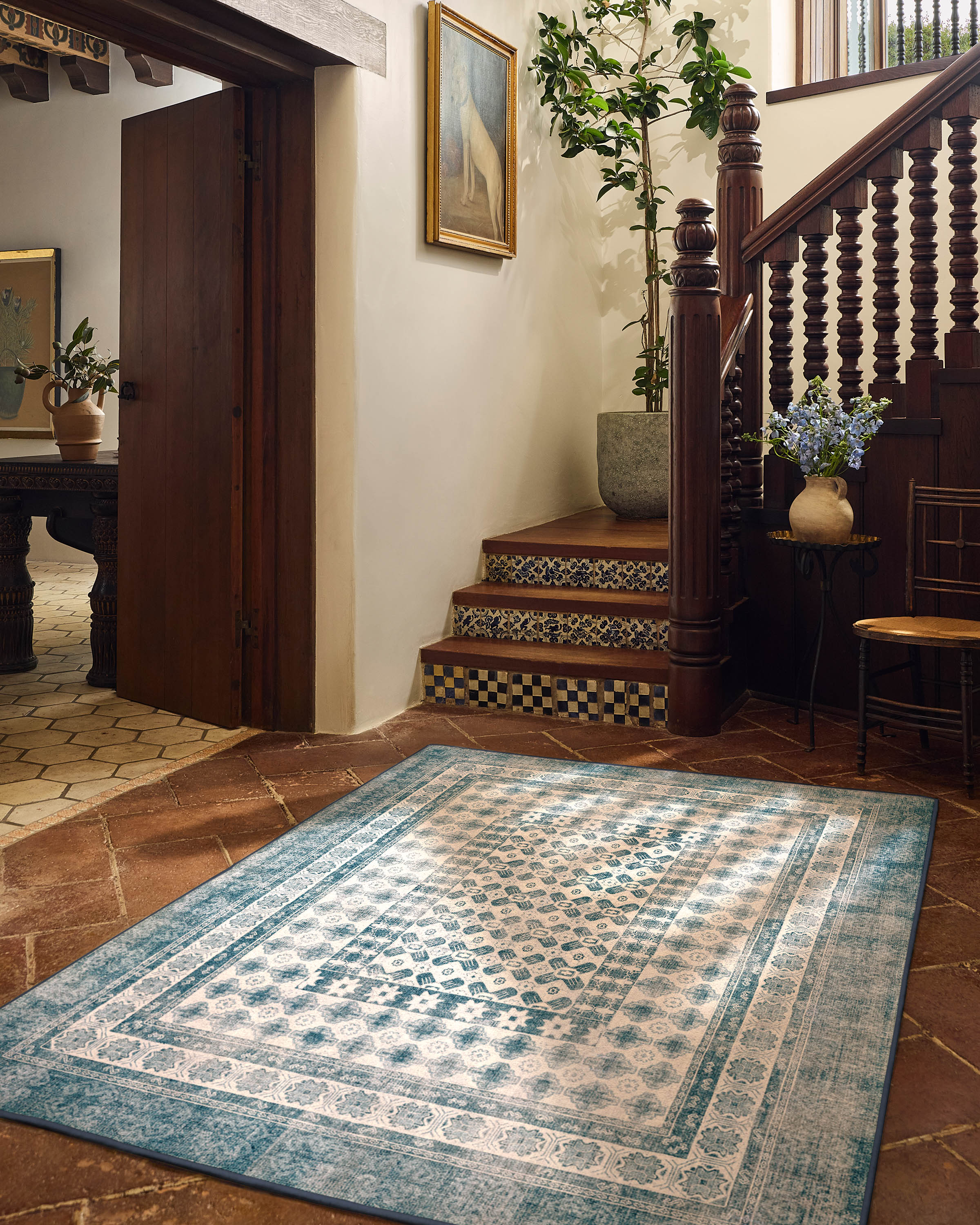 Cyrus Ocean & Ivory Rug