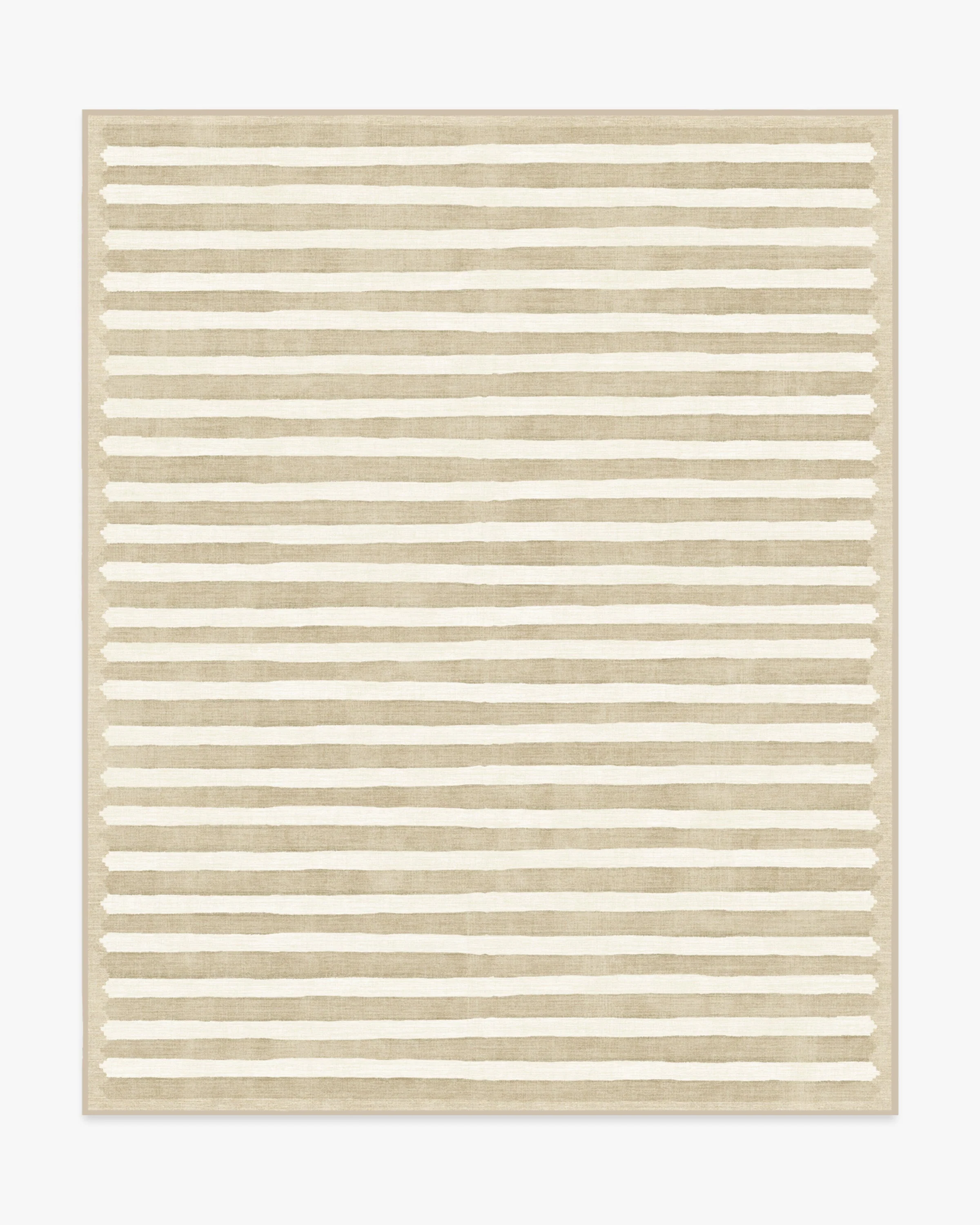 Elin Stripe Latte Cream Flatwoven Rug by goop