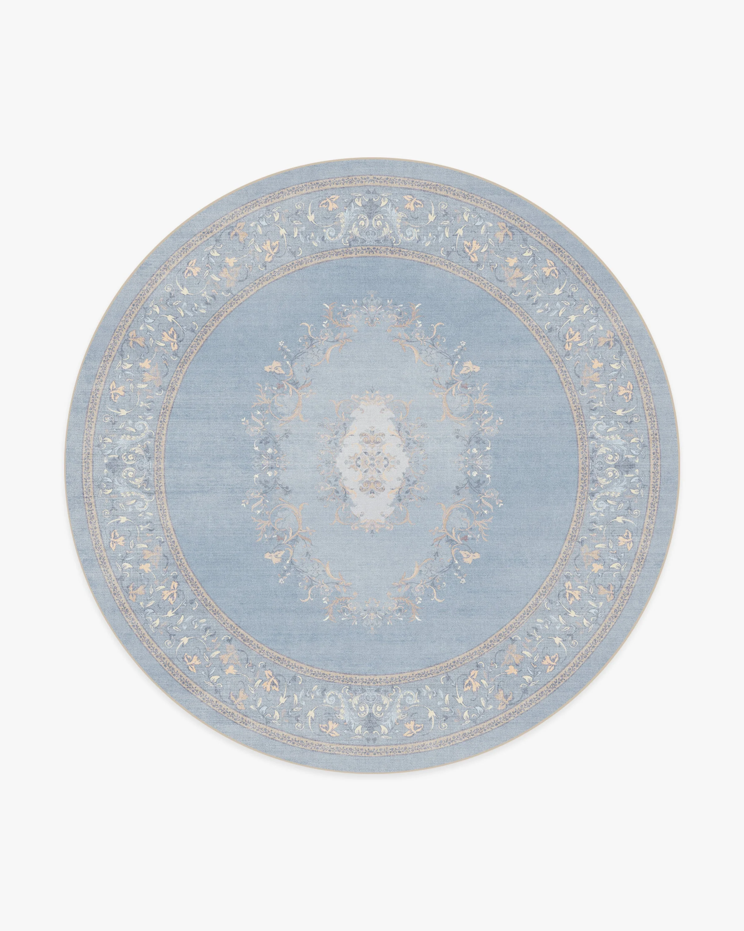 Lady Whistledown Soft Blue Rug by Bridgerton