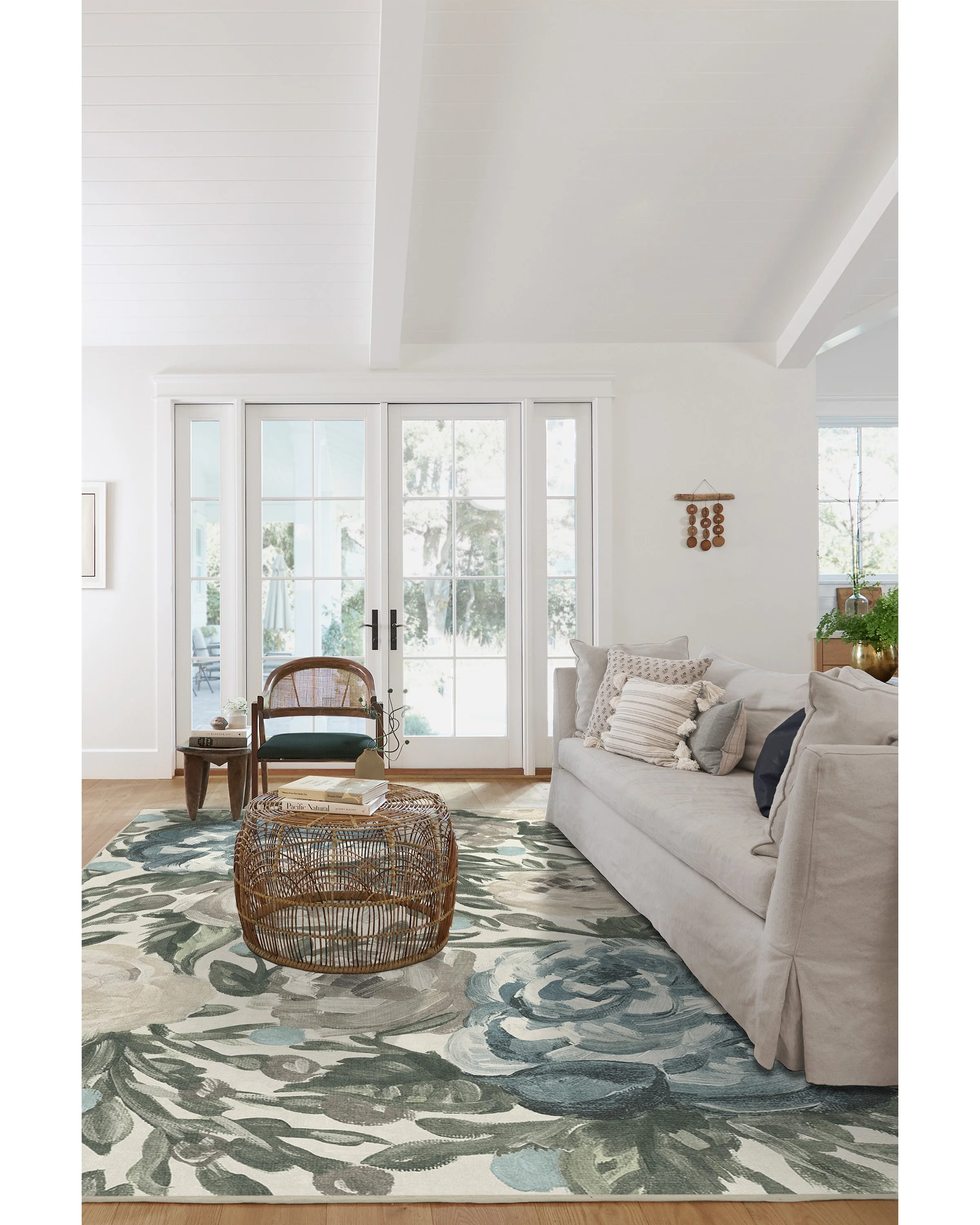 Camellia Jade Flatwoven Rug