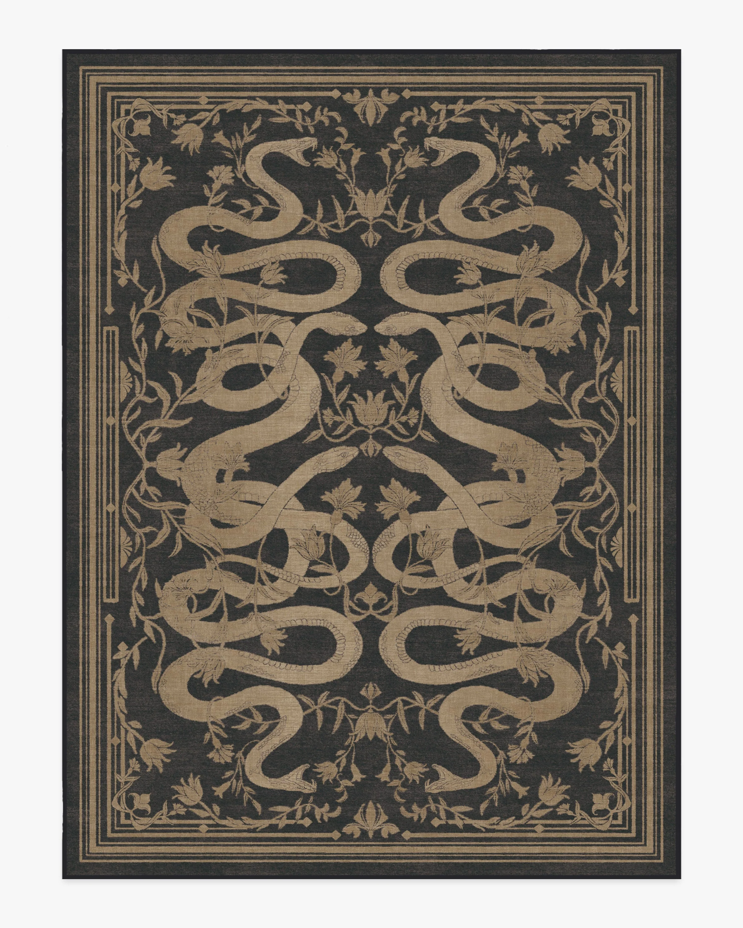 Sumaya Soft Black Flatwoven Rug by Martyn Lawrence Bullard