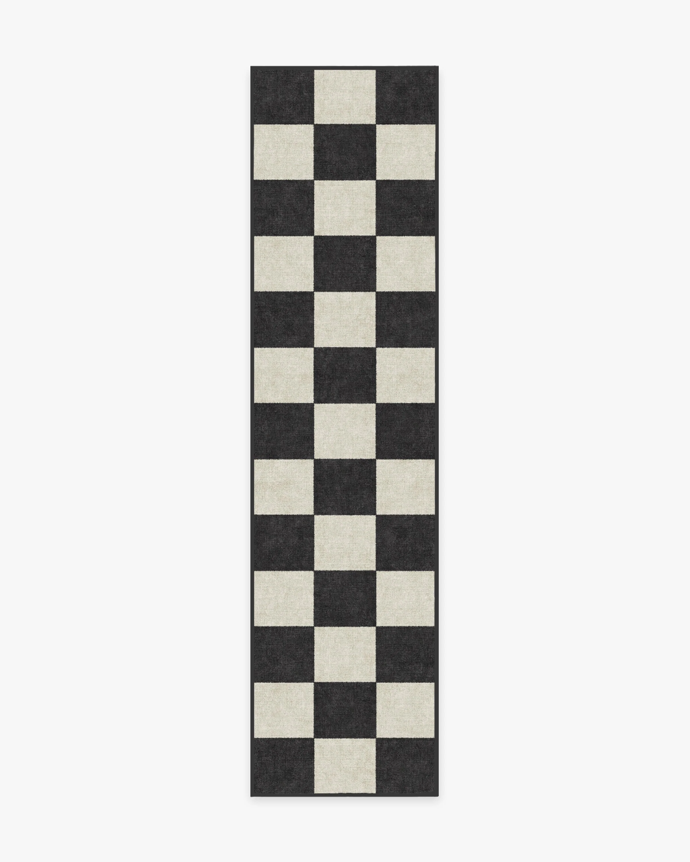 Jaque Checkered Black Flatwoven Rug
