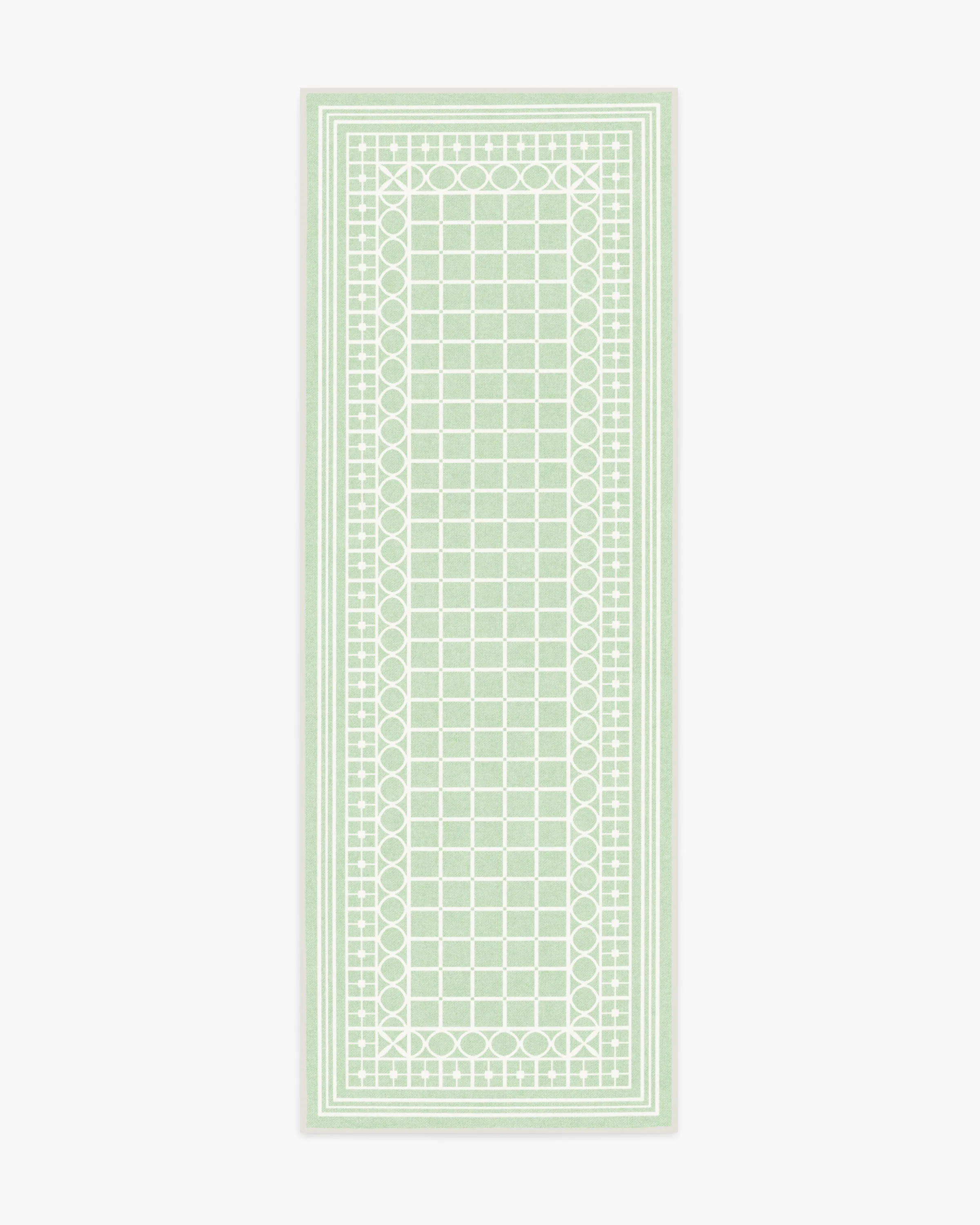 Palm Beach Powder Sage Flatwoven Rug by Gray Malin