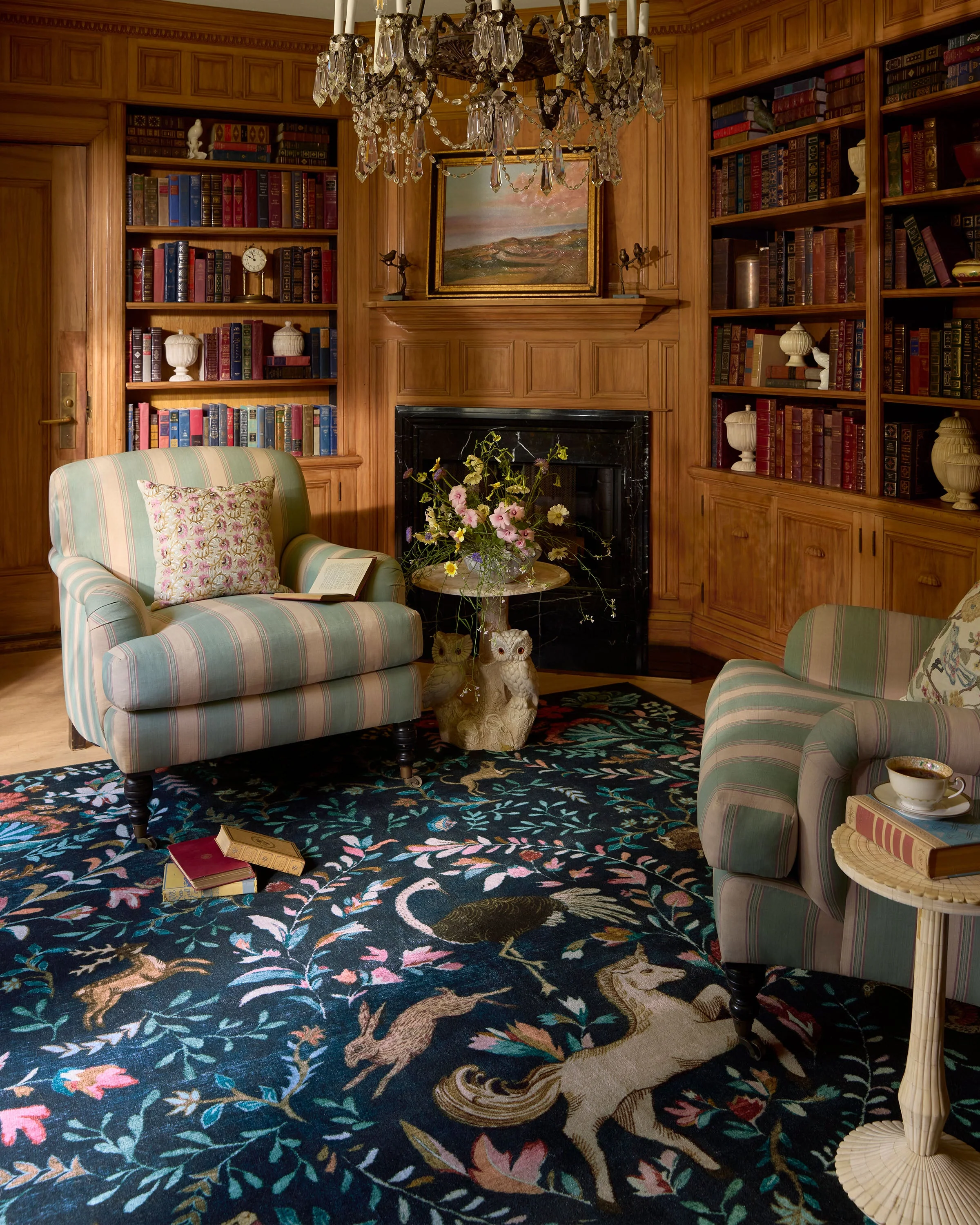 Dreamweaver Blue Multicolor Rug by Iris Apfel