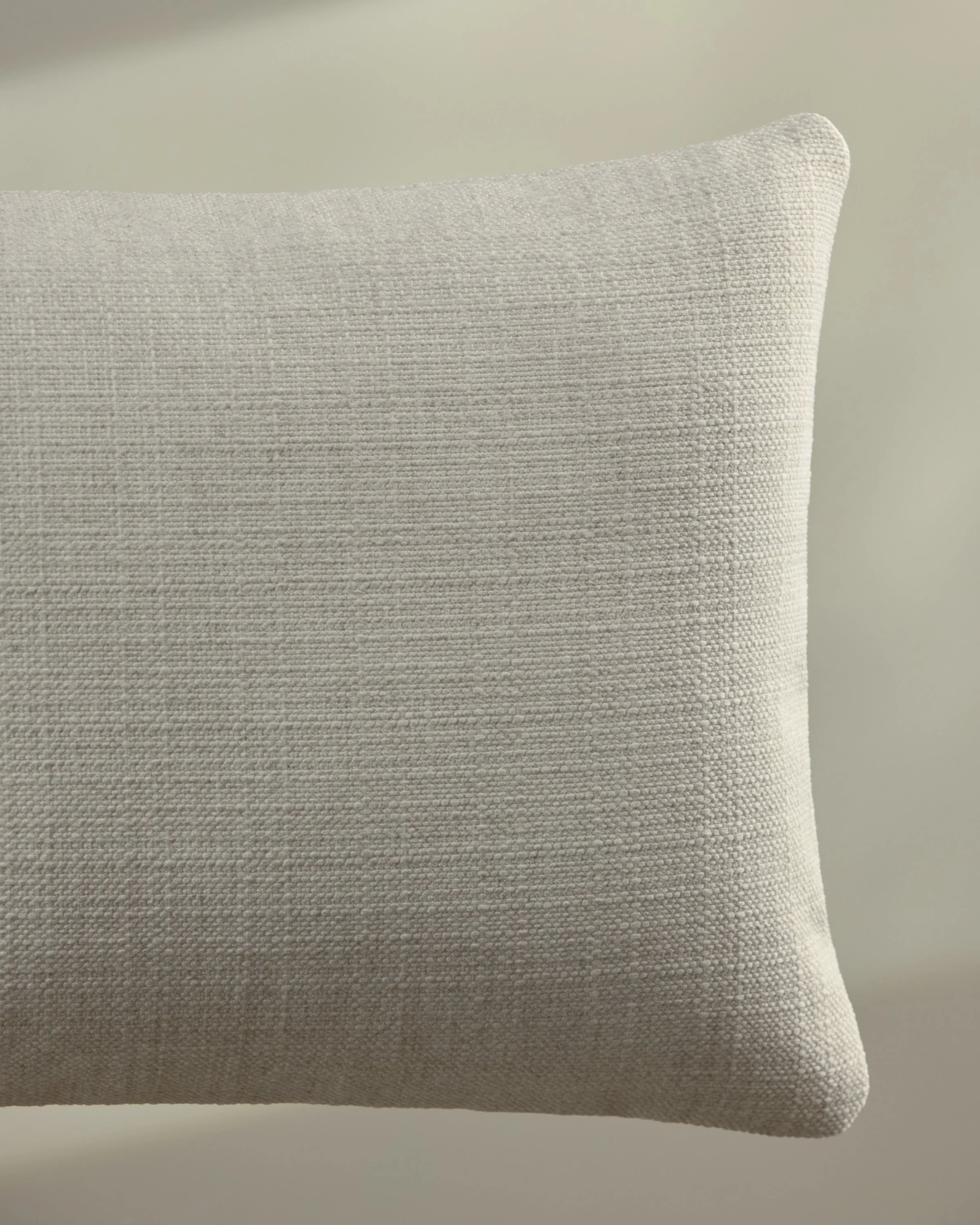 Ivory Woven Throw Pillow