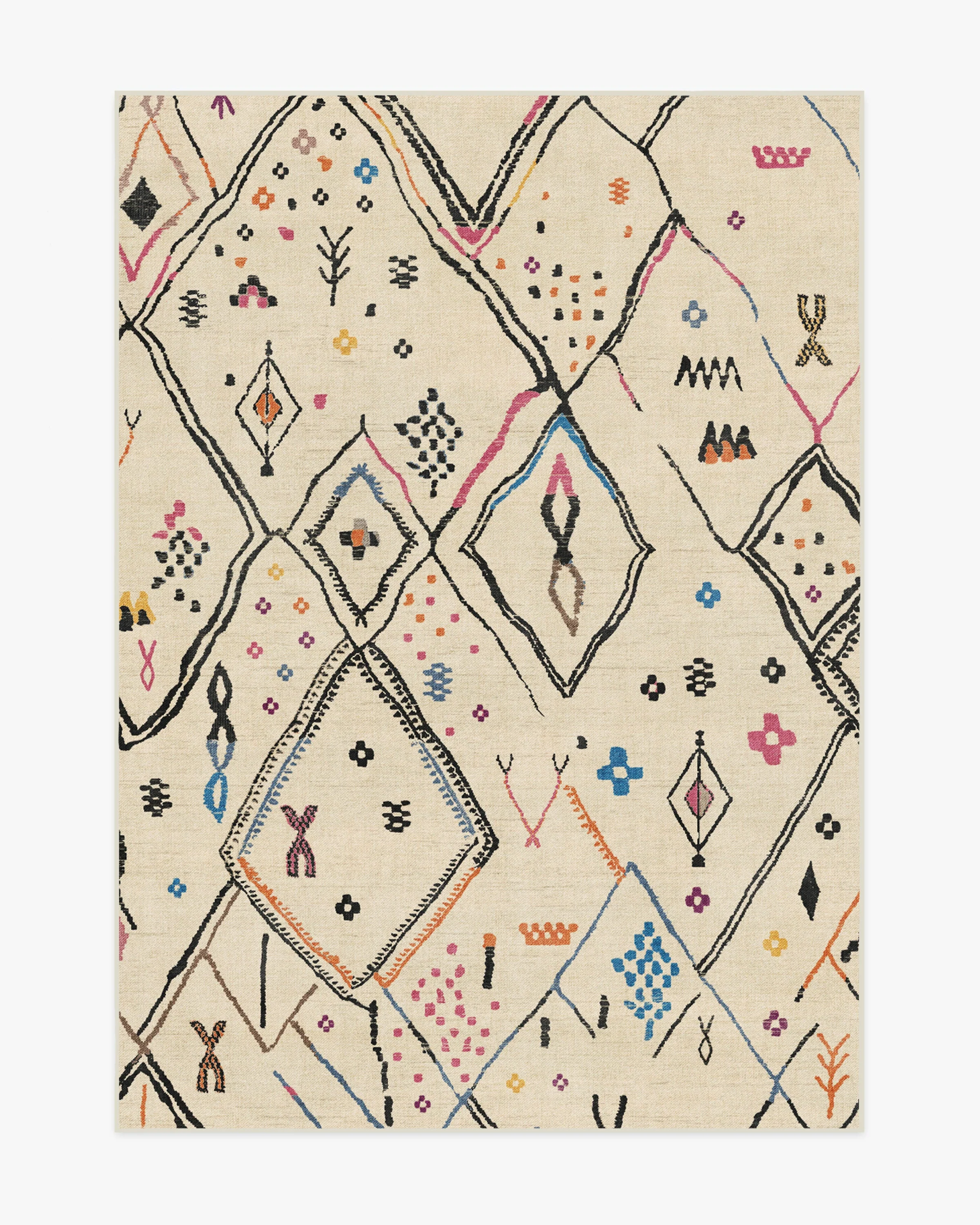 Pamir Ivory Multicolor Flatwoven Rug