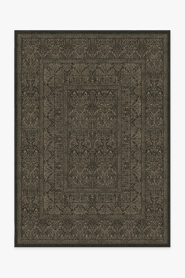 Bluebell Soft Black Rug by Morris & Co.