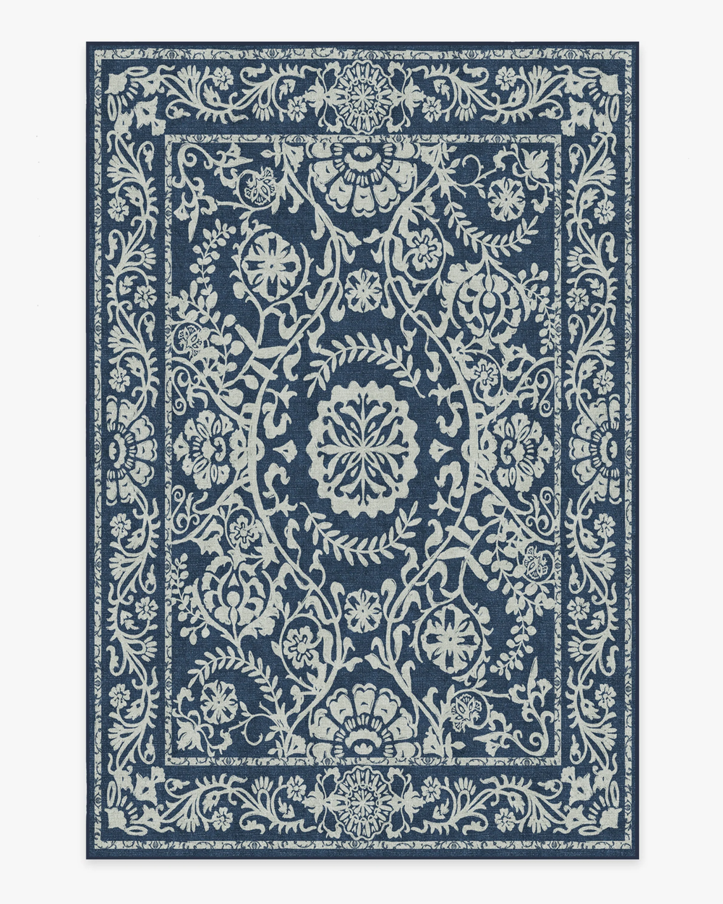 Delphina Navy Blue Flatwoven Rug