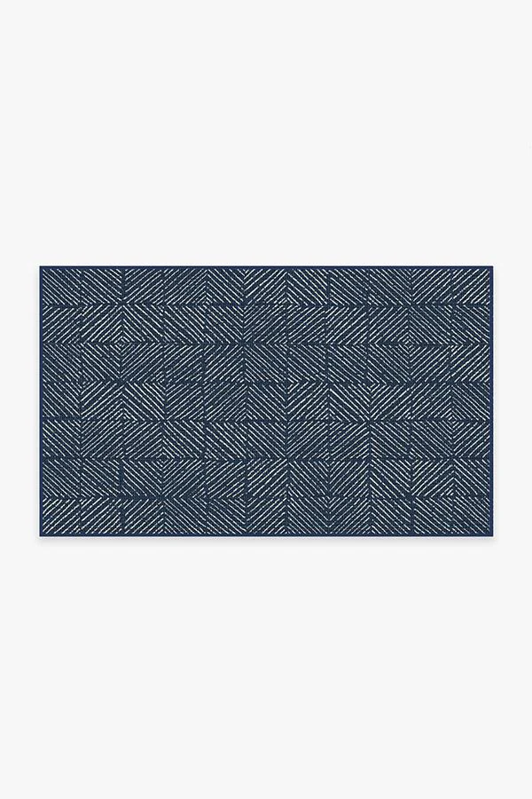 Parquet Navy Outdoor Rug