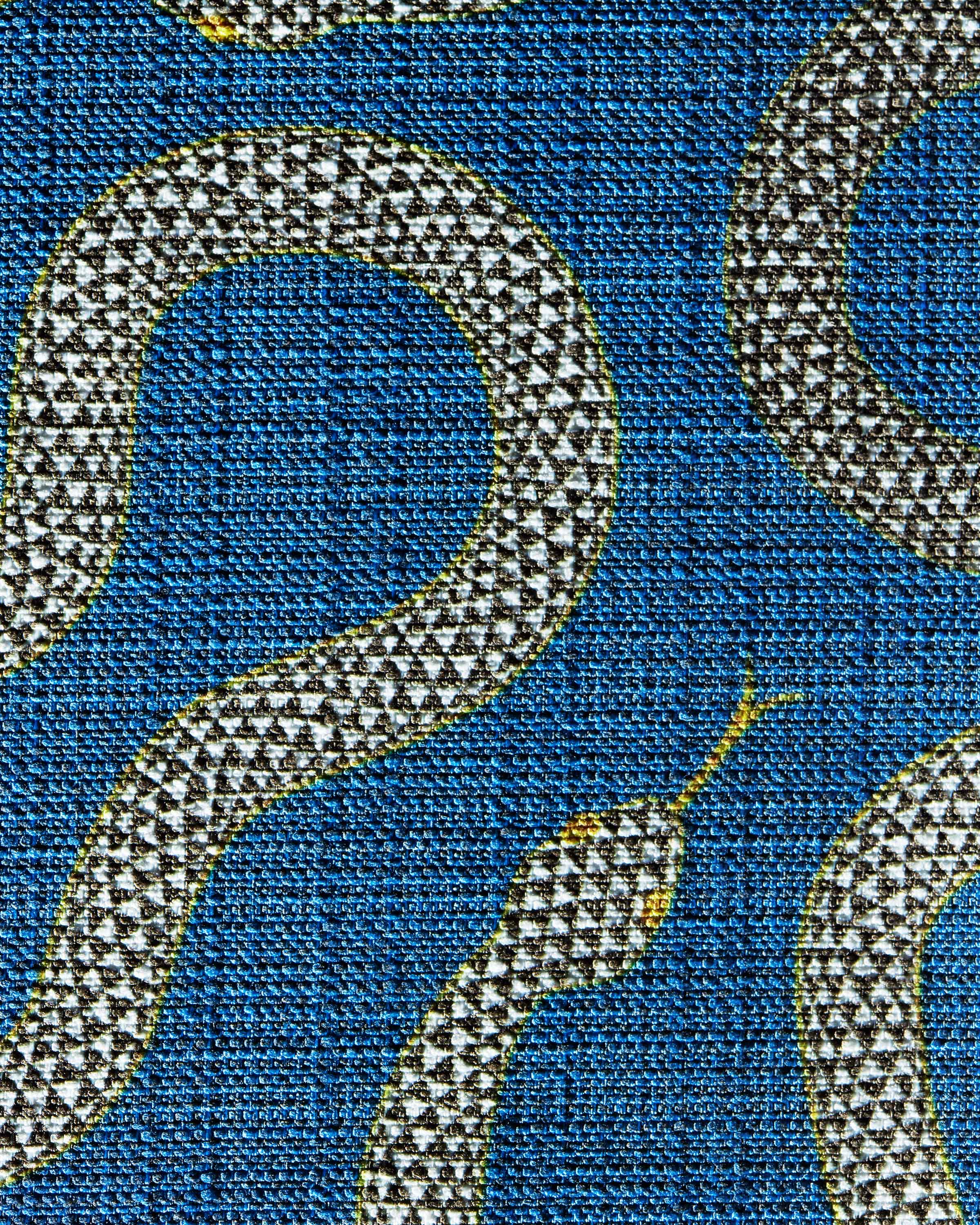 Venom Green & Blue Woven Throw Pillow by Jonathan Adler