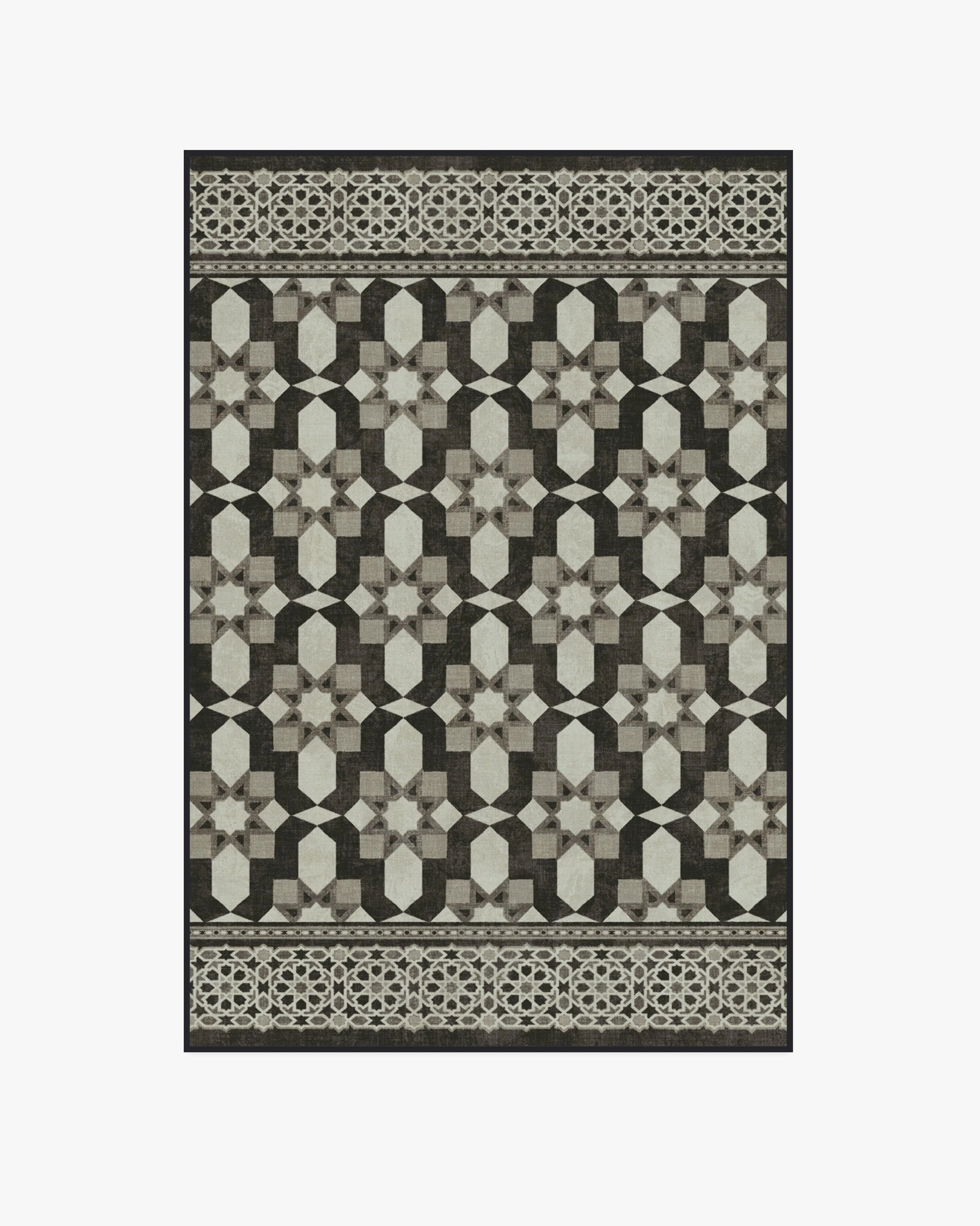 Emir Black & Ivory Flatwoven Rug by Martyn Lawrence Bullard