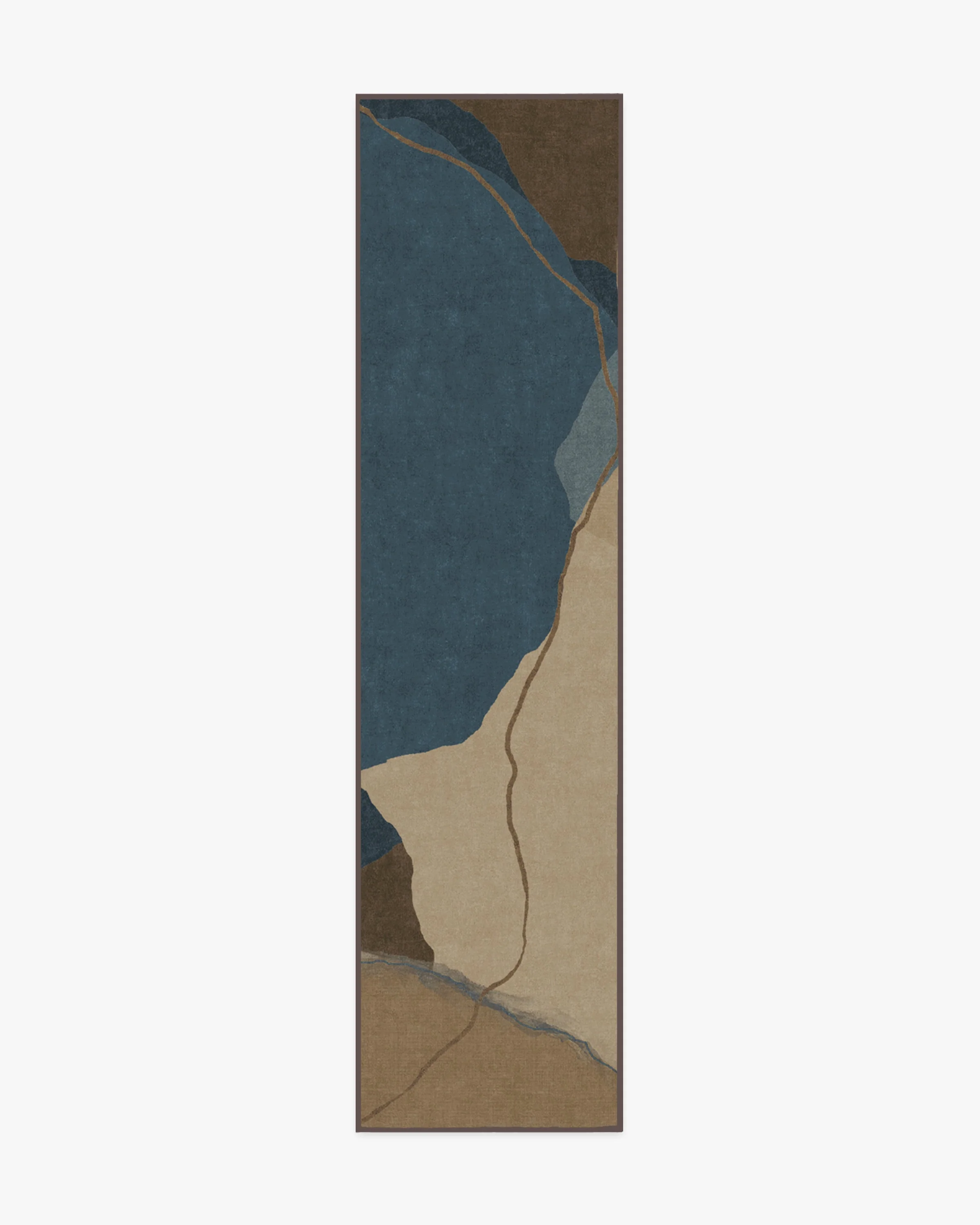 Loire Natural Denim Blue Flatwoven Rug by Nina Takesh