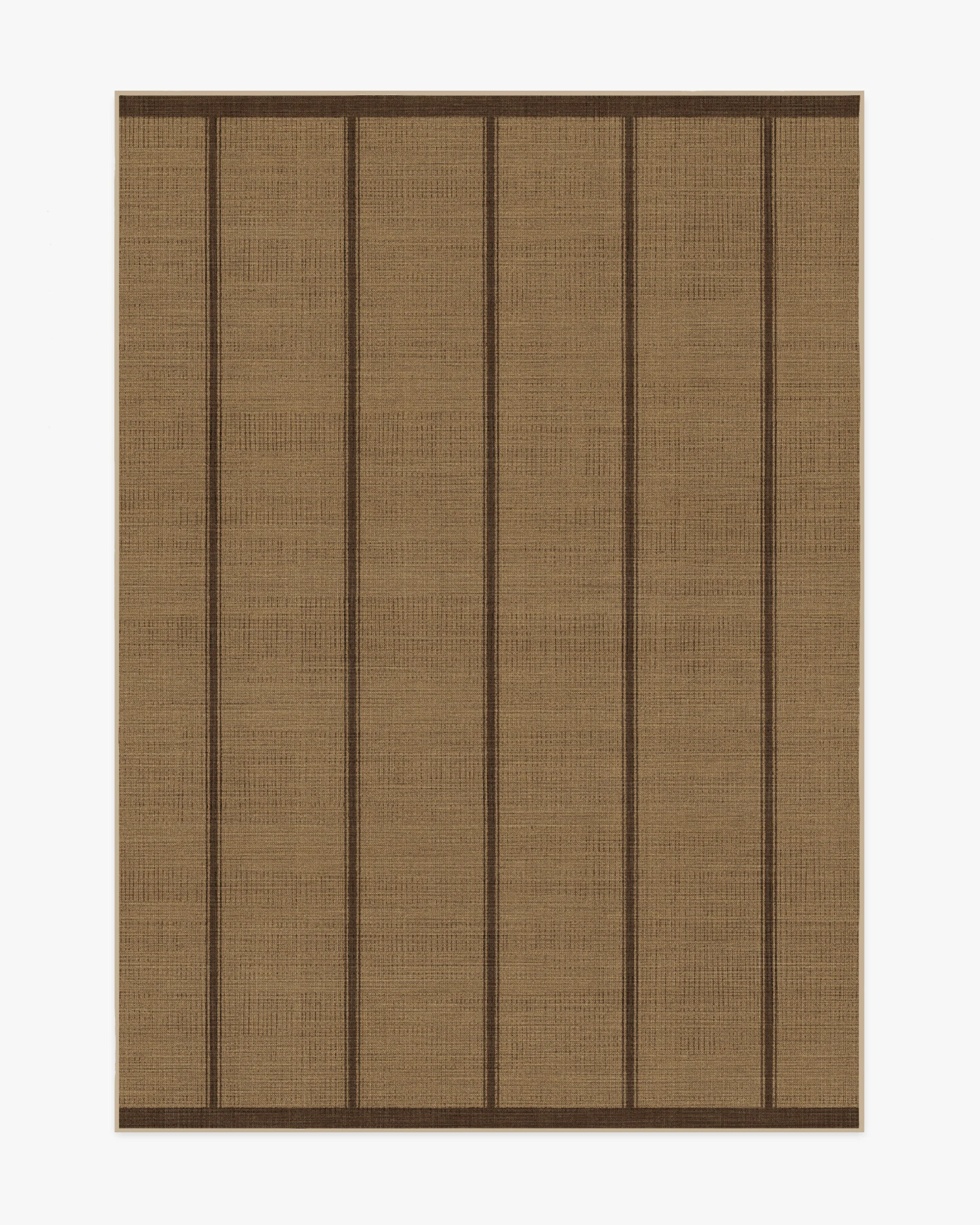 Harvest Stripe Brown Re-Jute Rug by Architectural Digest