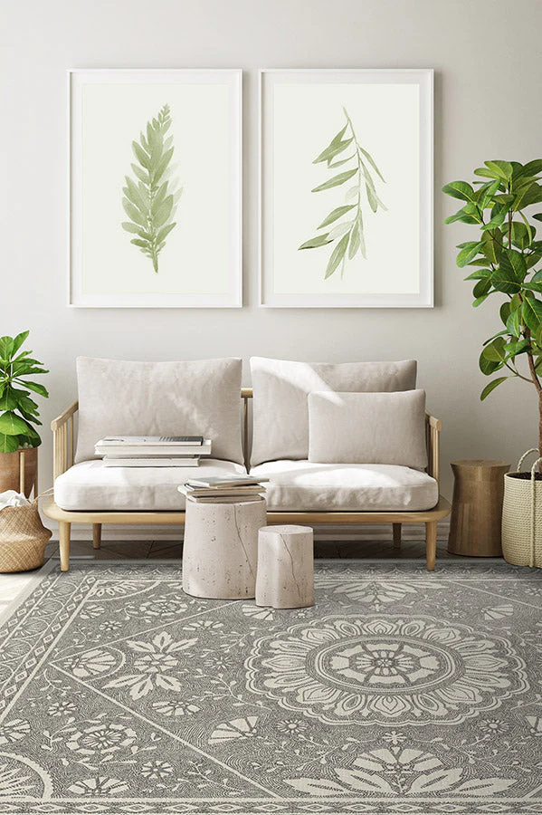 Almana Black & White Rug