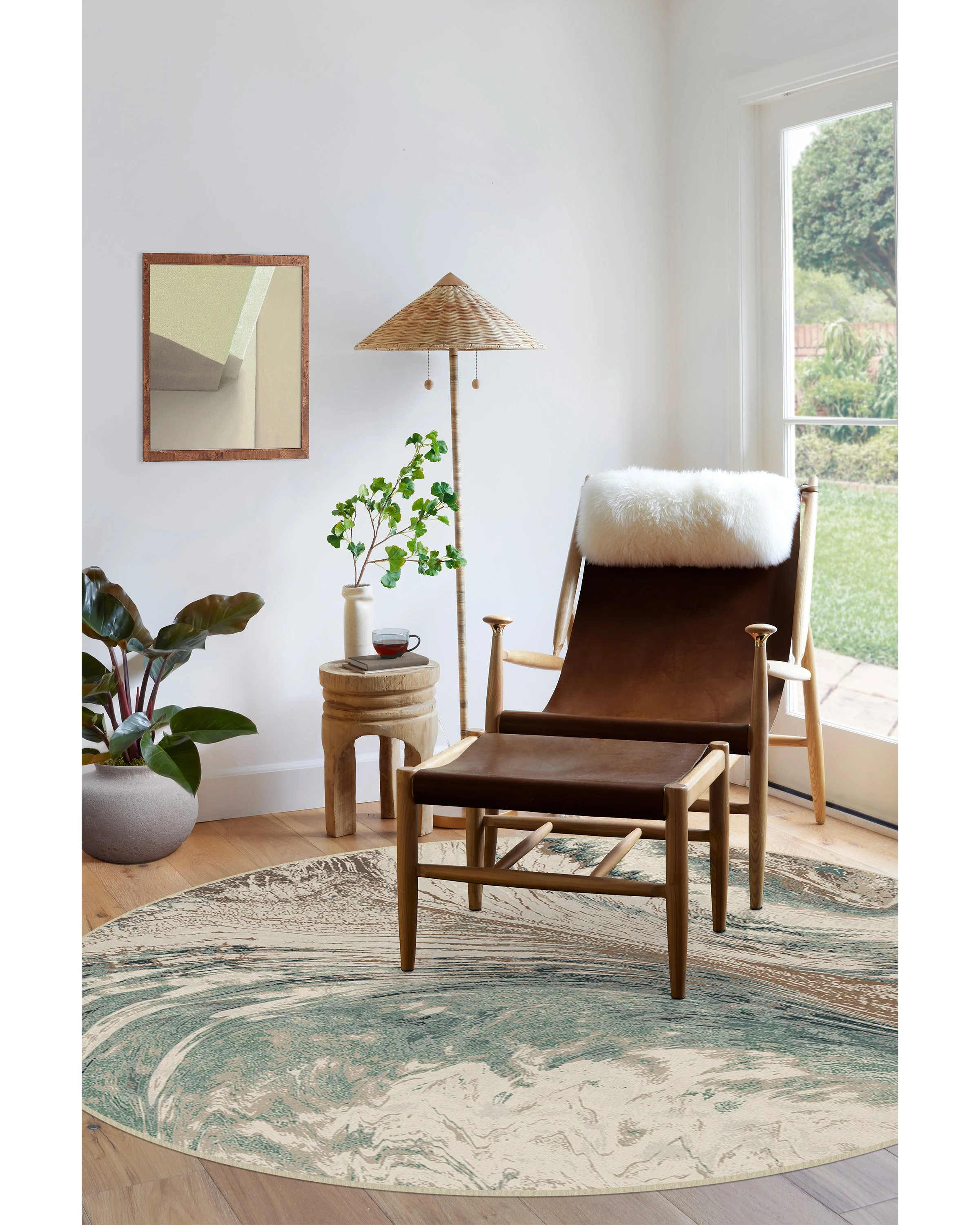 Malaspina Natural Sage Rug