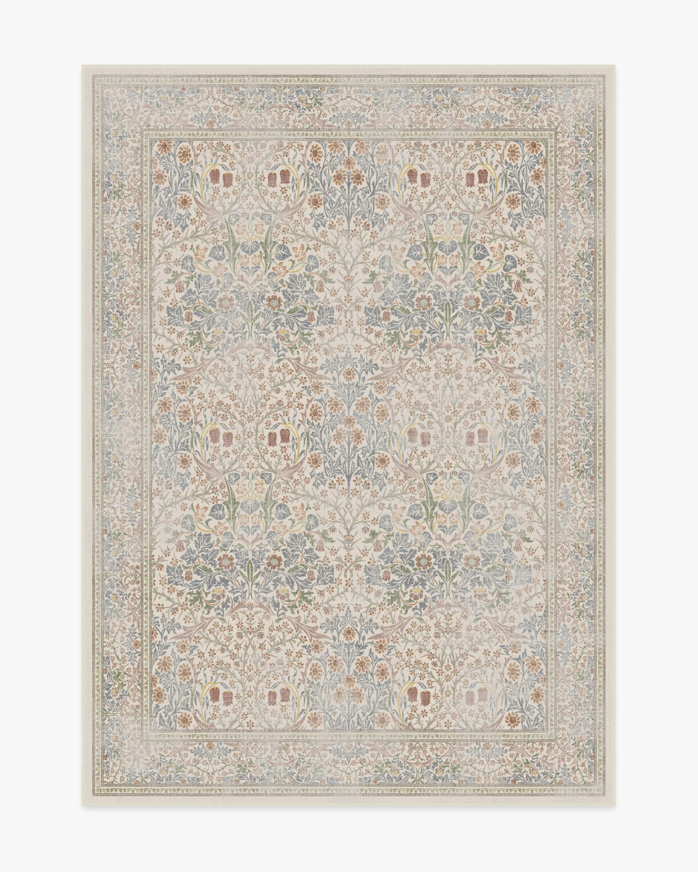 Blackthorn Ivory Flatwoven Rug by Morris & Co.