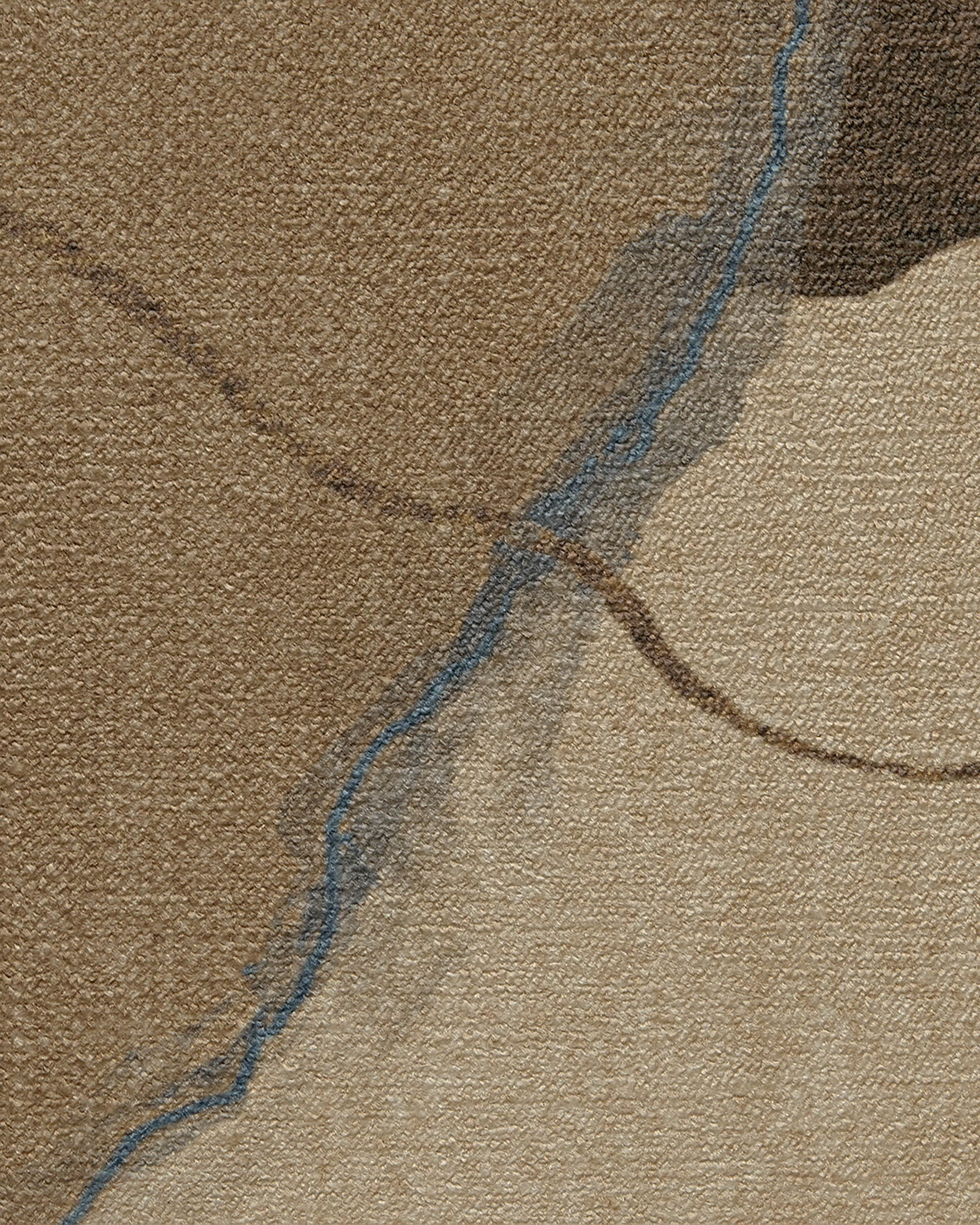 Loire Natural Denim Blue Rug by Nina Takesh