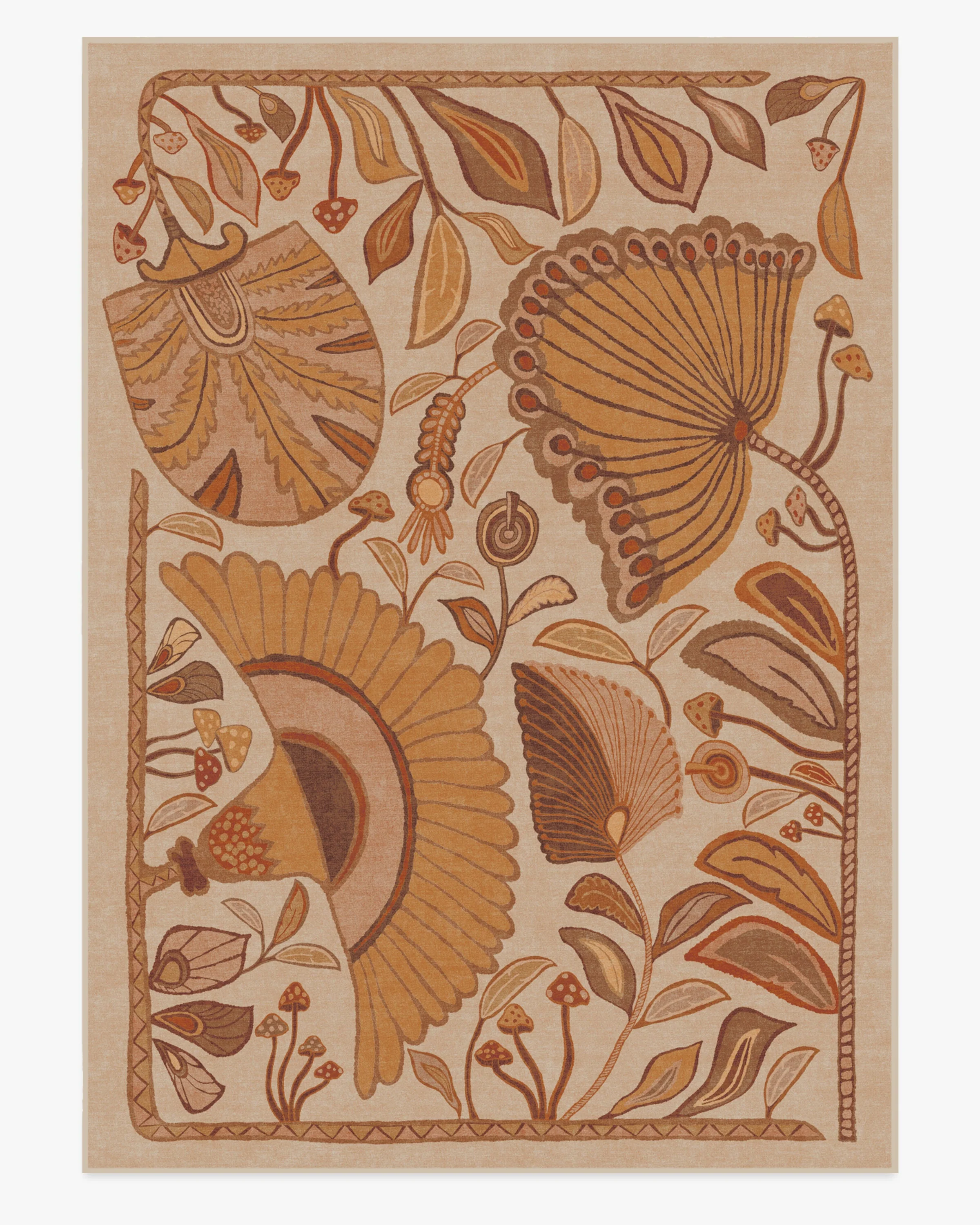Alice Mellow Yellow Flatwoven Rug by Justina Blakeney