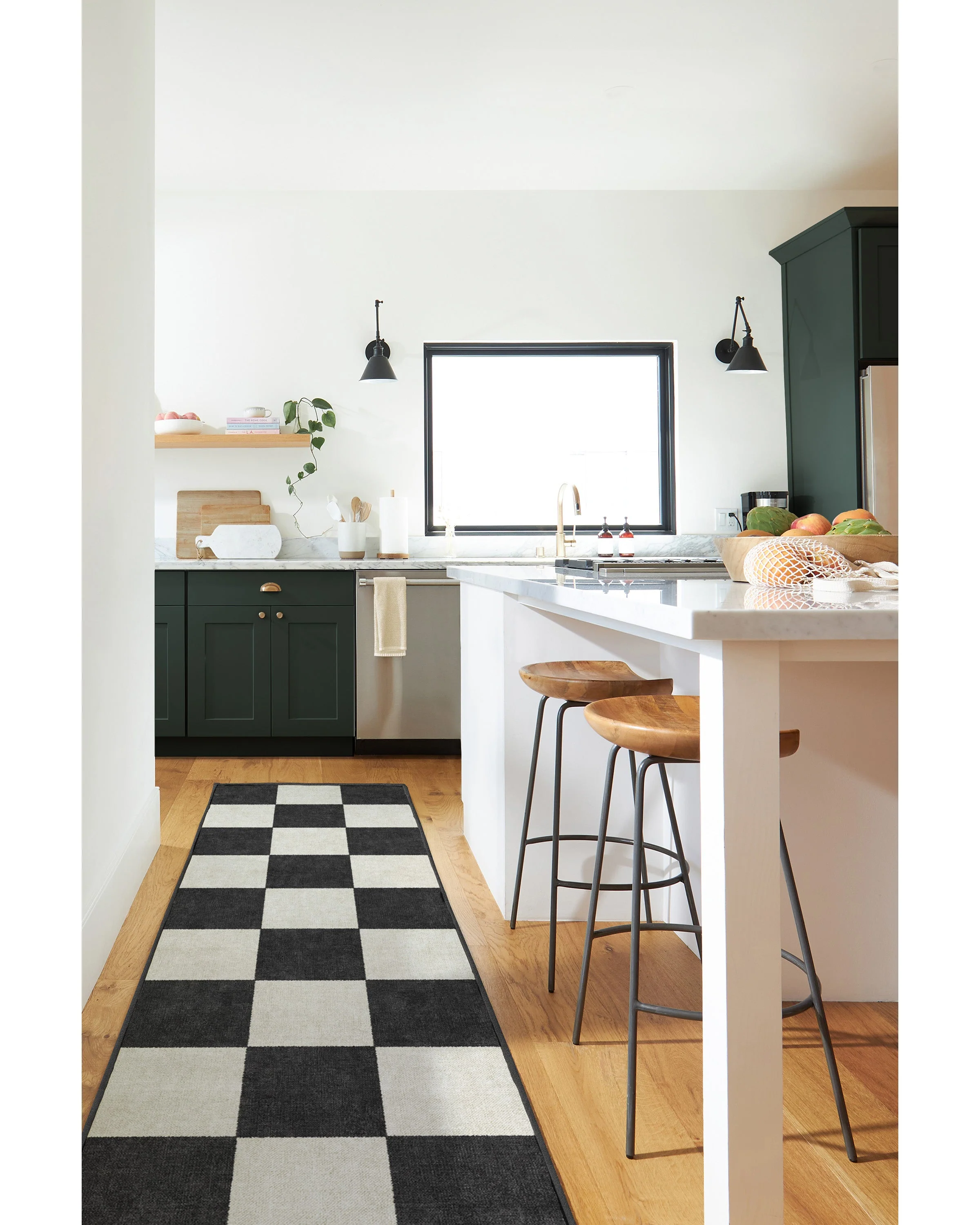 Jaque Checkered Black Rug