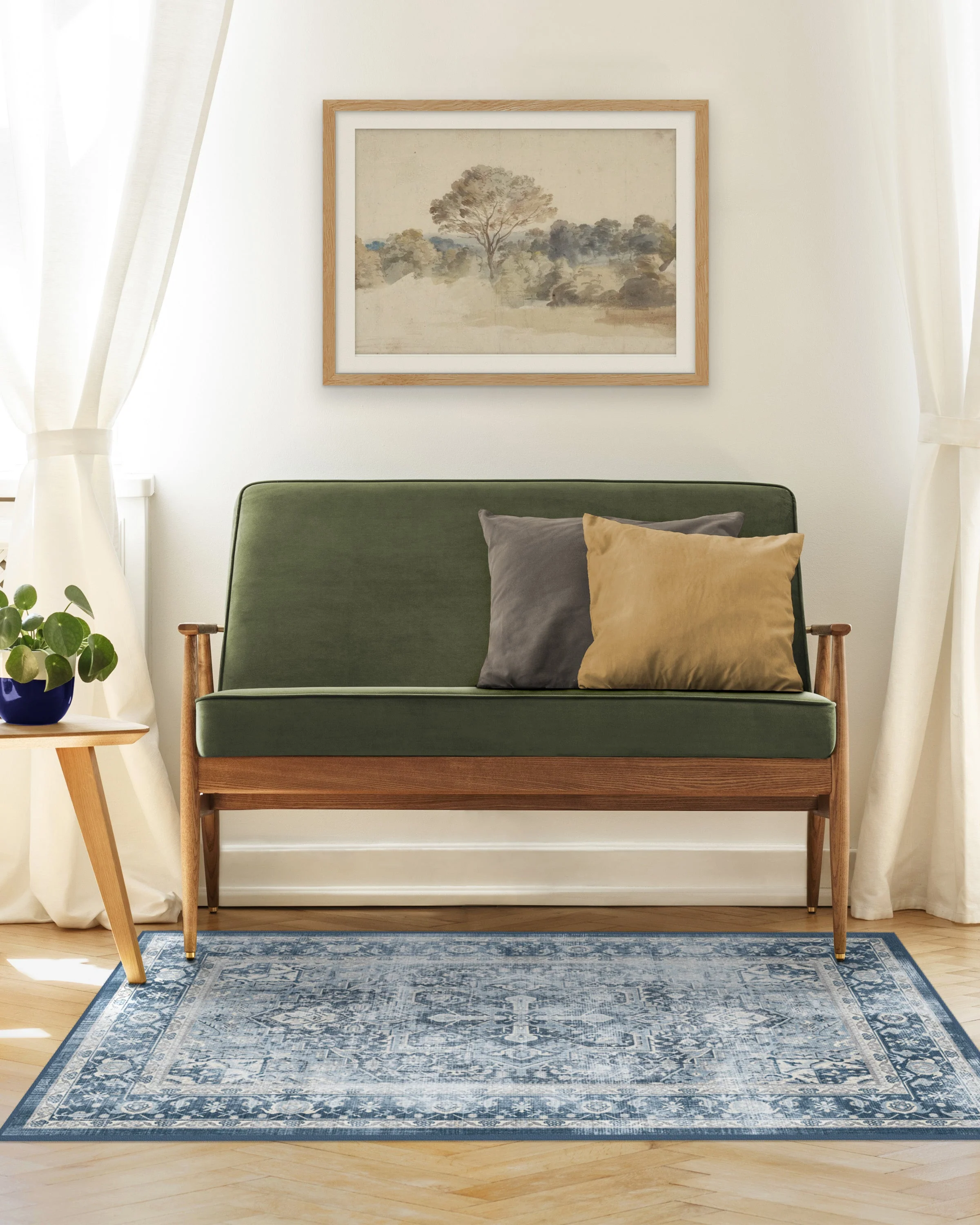 Kamran Admiral Blue Rug
