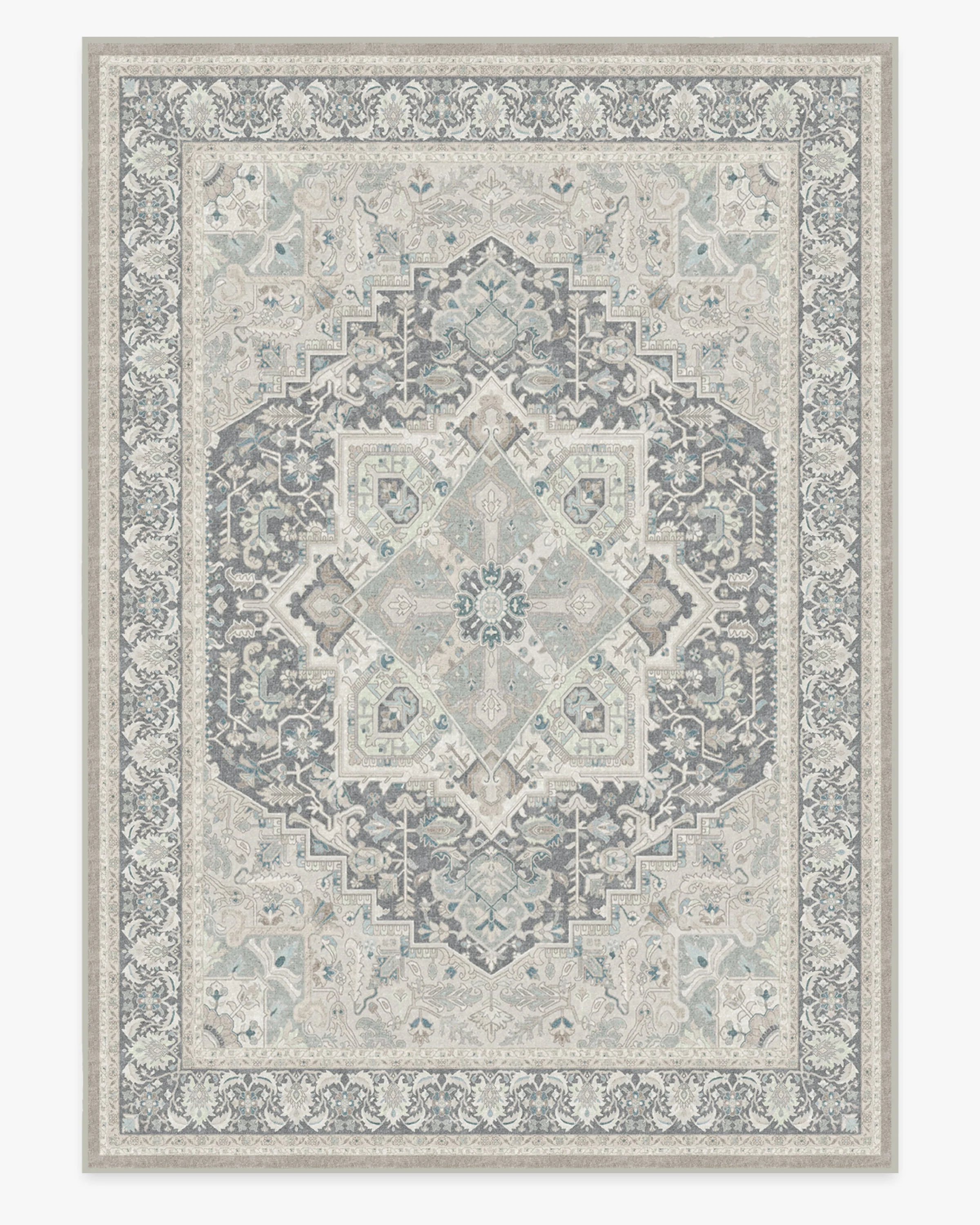 Hendesi Heriz Abalone Rug