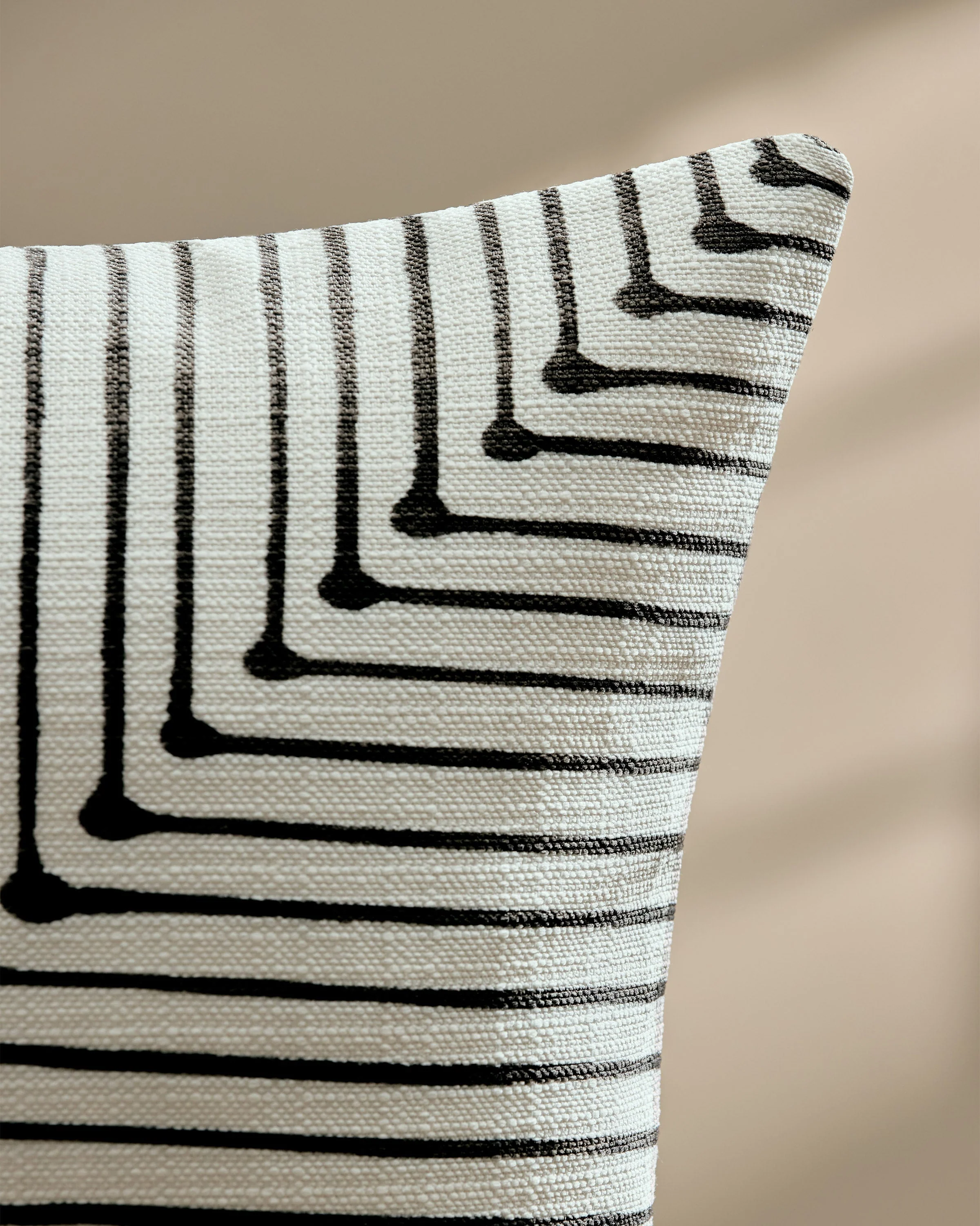 Inkdrop Ivory Woven Throw Pillow by Jonathan Adler
