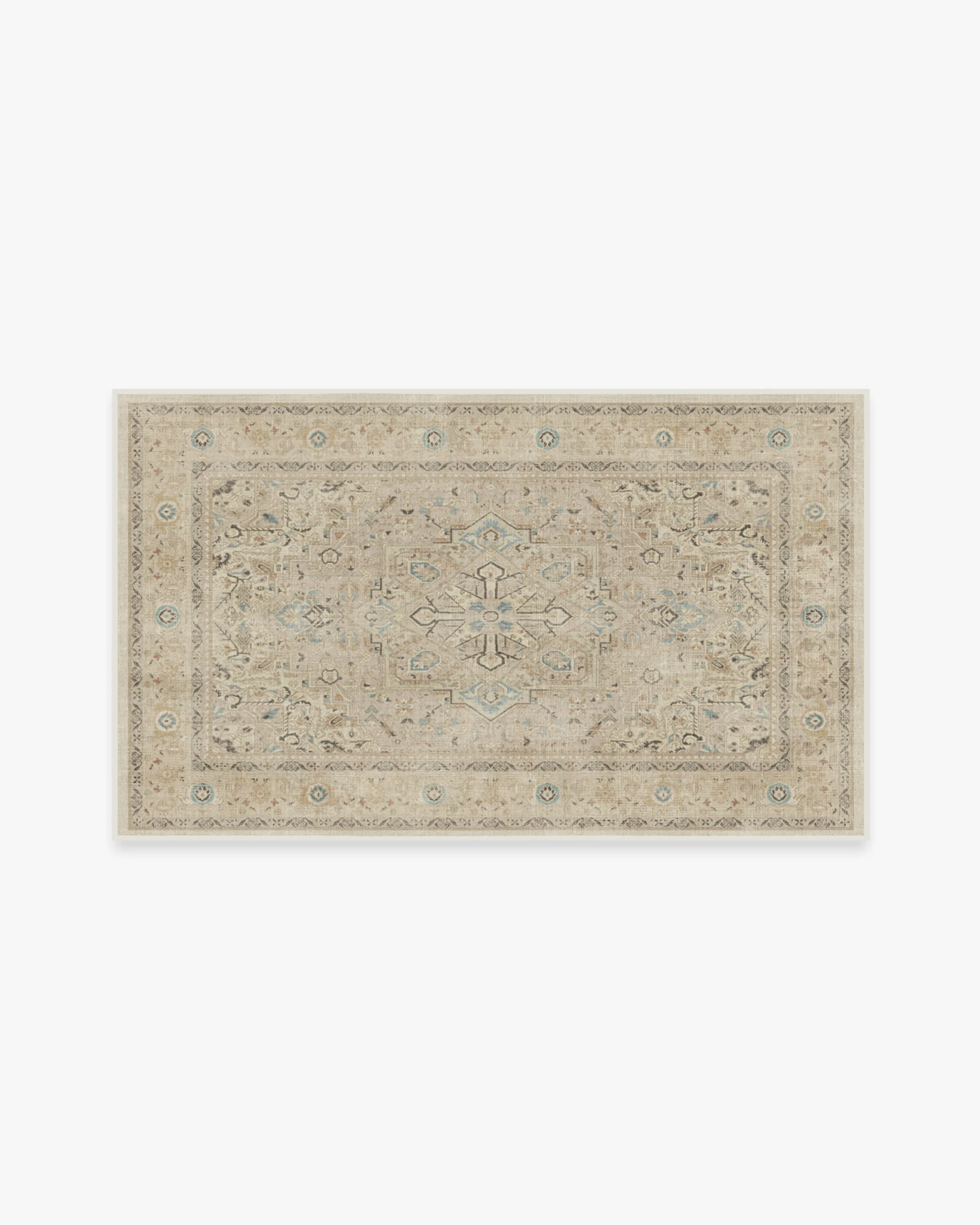 Kamran Ivory Opal Flatwoven Rug