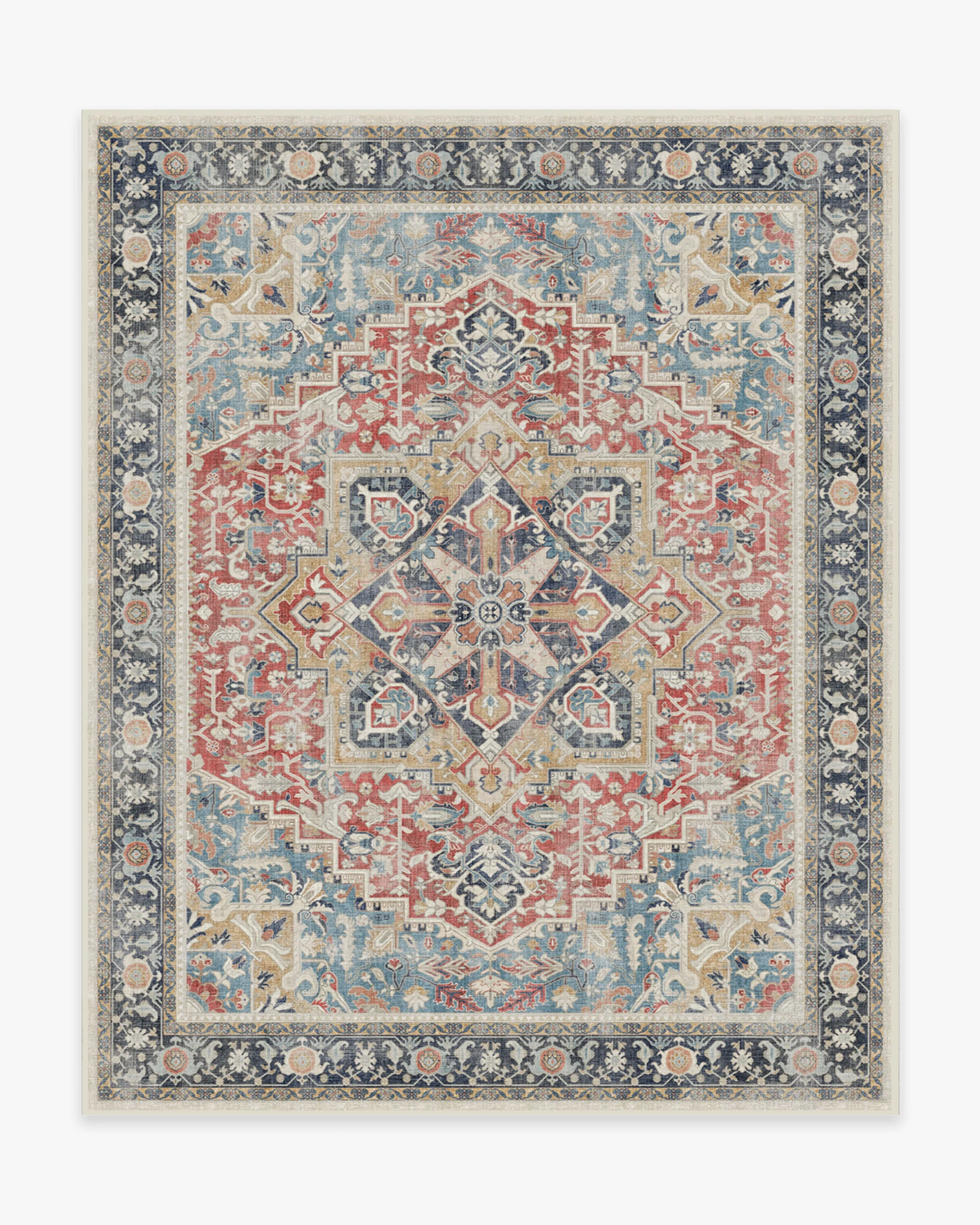 Kamran Cayenne Red Flatwoven Rug