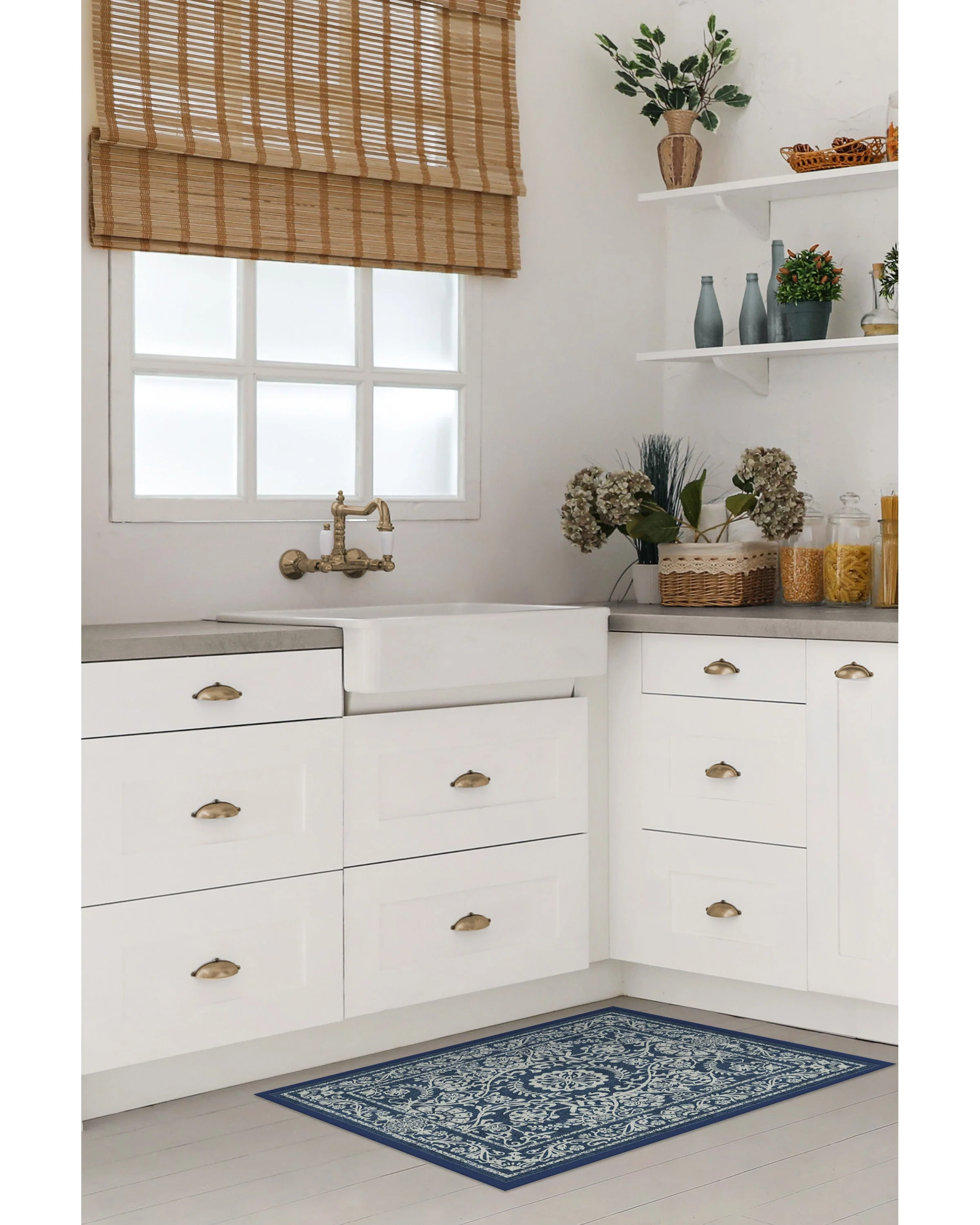 Delphina Navy Blue Rug