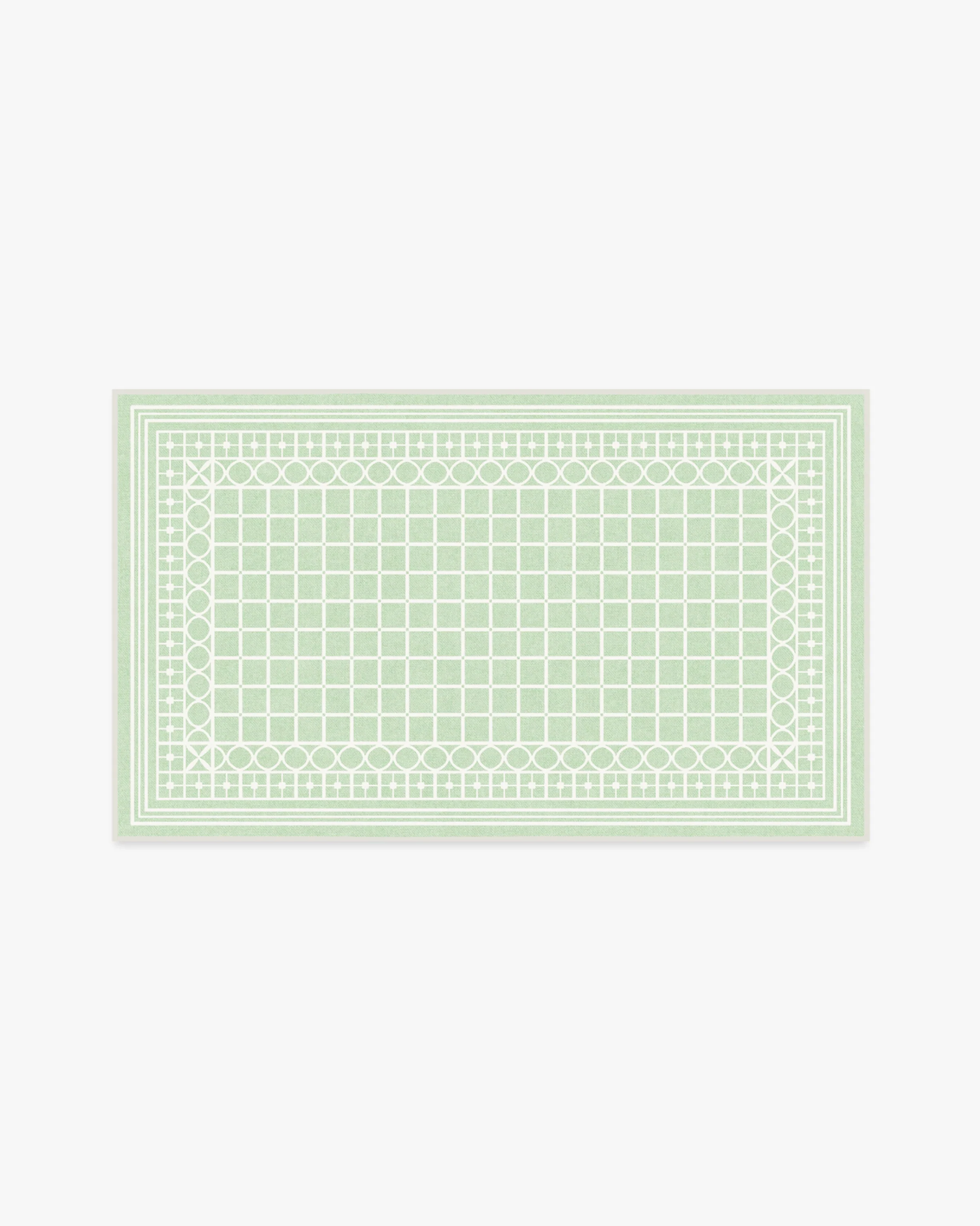 Palm Beach Powder Sage Flatwoven Rug by Gray Malin