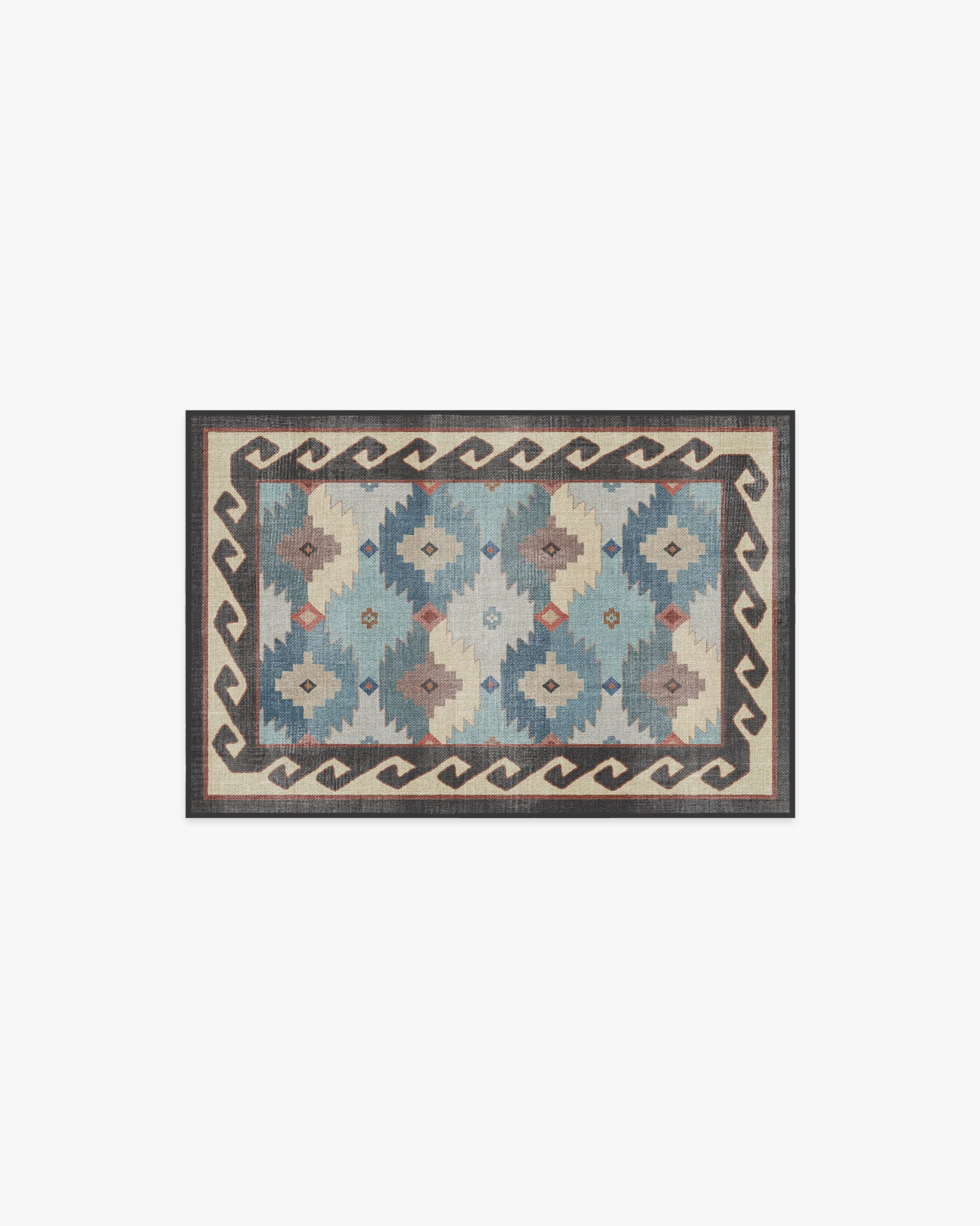 Azzura Multicolor Blue Rug