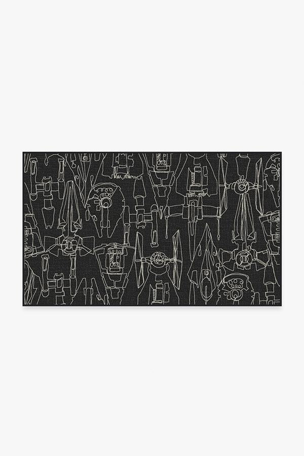 Star Wars Armada Black Flatwoven Rug