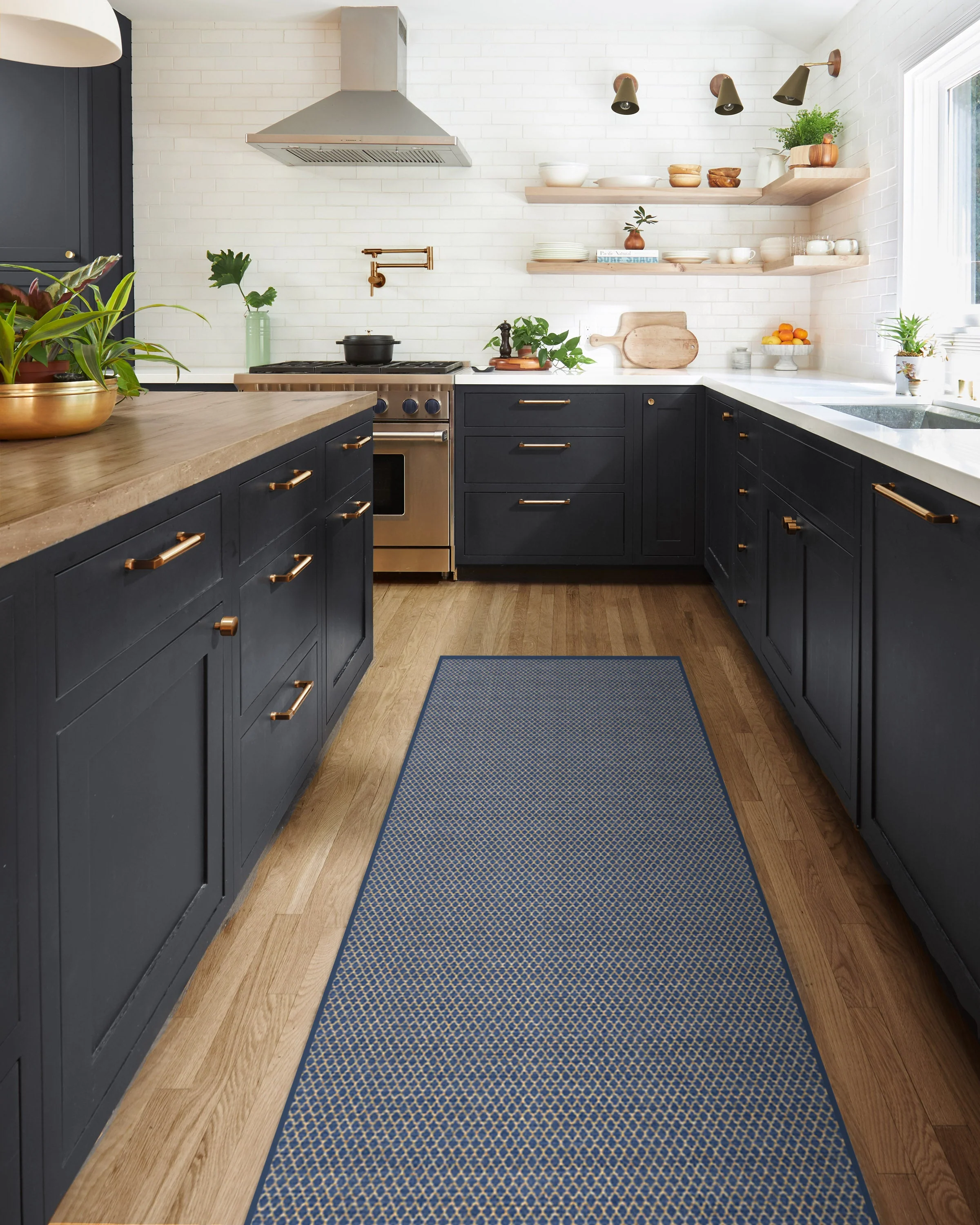 Tillie Solid Soft Navy Re-Jute Rug
