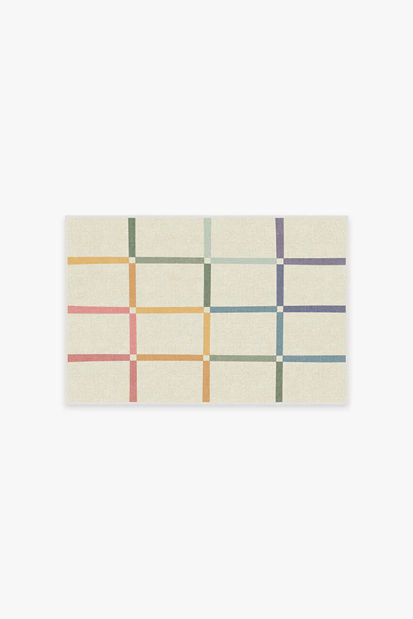 Joanna Ivory Rainbow Rug by The Home Edit