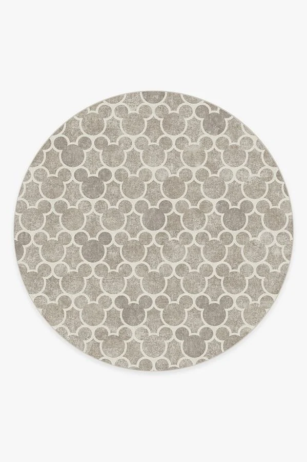 Mickey Trellis Ash Grey Flatwoven Rug