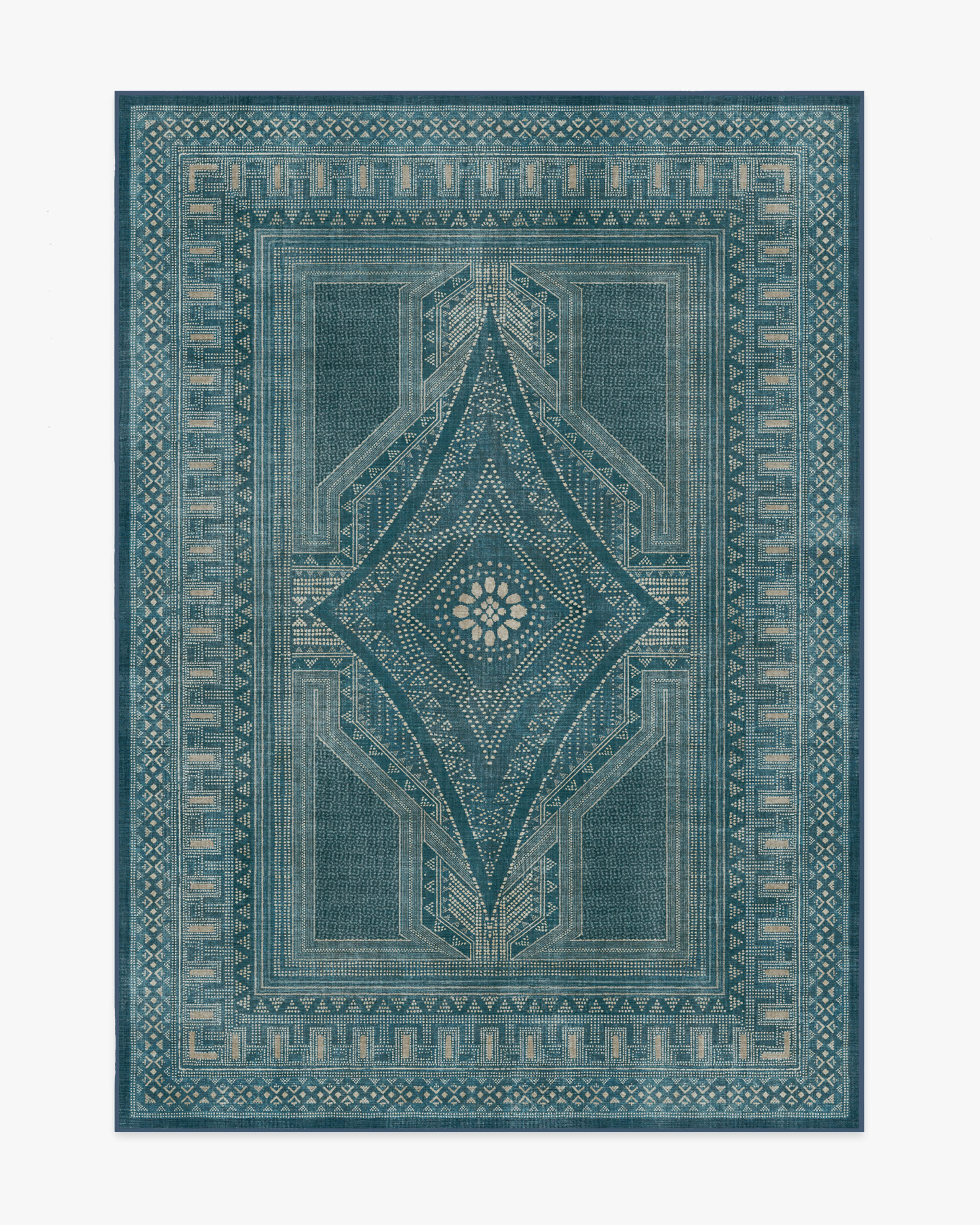 Nomad Blue Flatwoven Rug by Martyn Lawrence Bullard