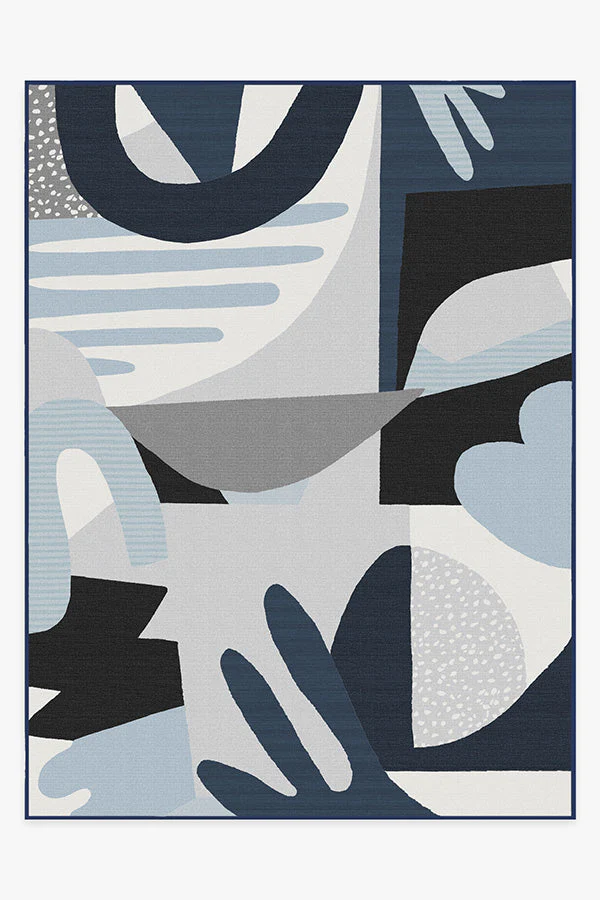 Medley Blue & Grey Outdoor Rug