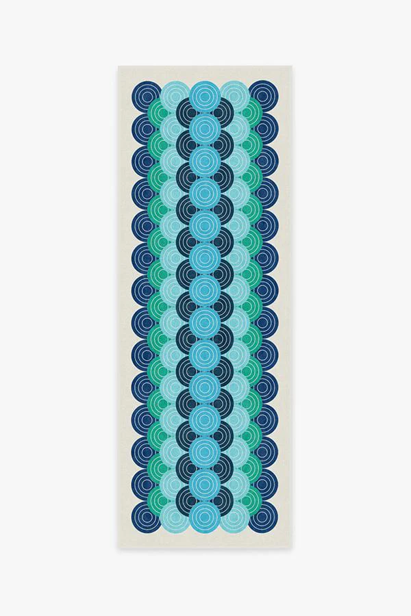 Biba Blue Green Rug by Jonathan Adler