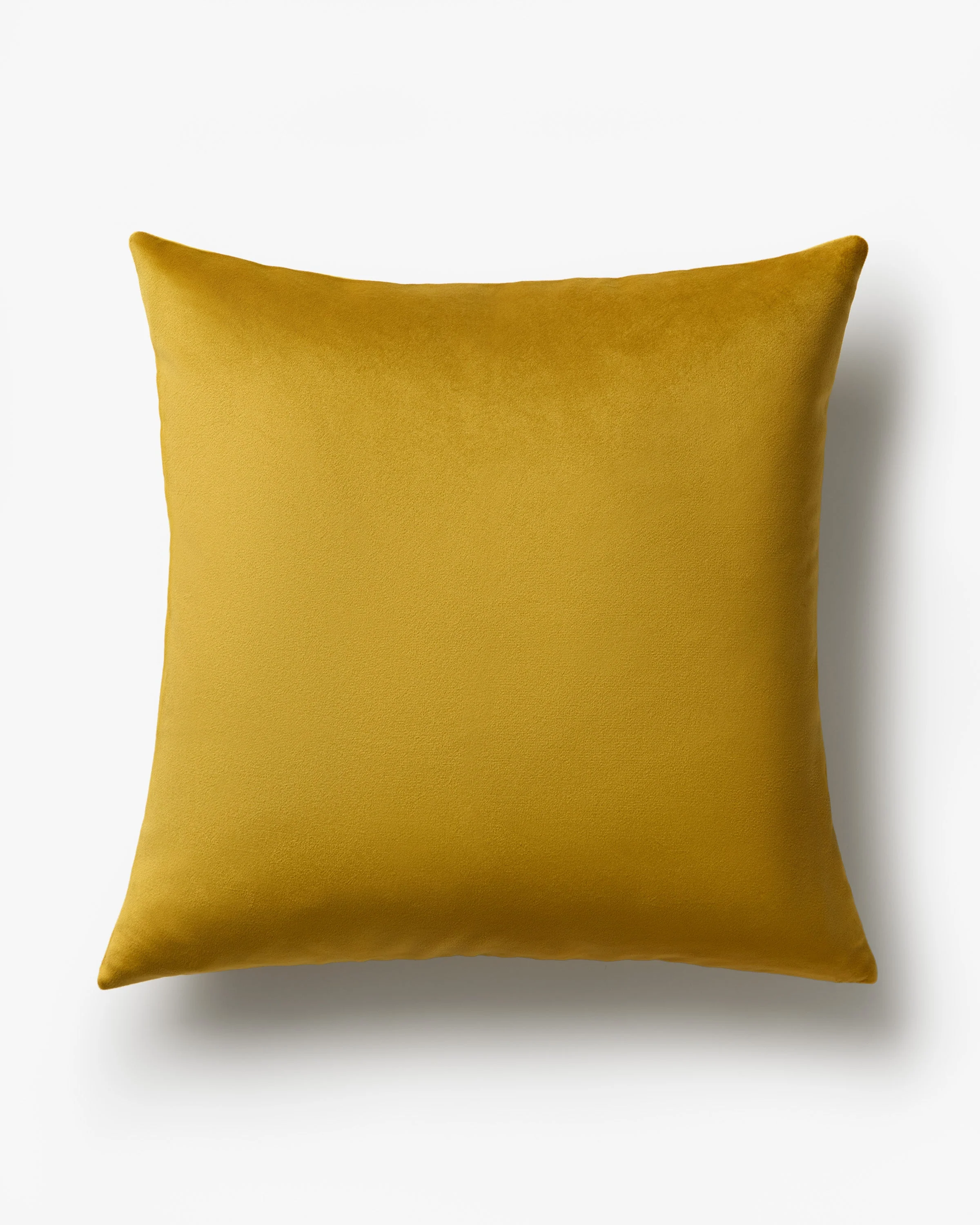 Goldenrod Velvet Throw Pillow