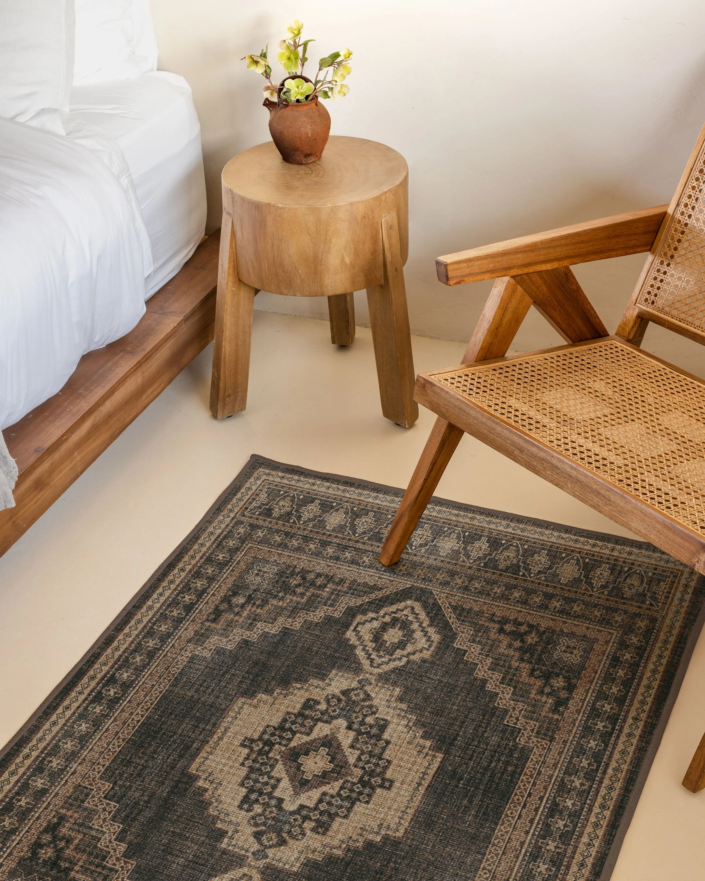 Rayne Charcoal & Tan Flatwoven Rug