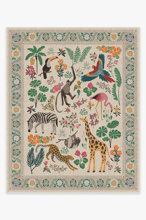 Jingle Jungle Flatwoven Rug by Iris Apfel
