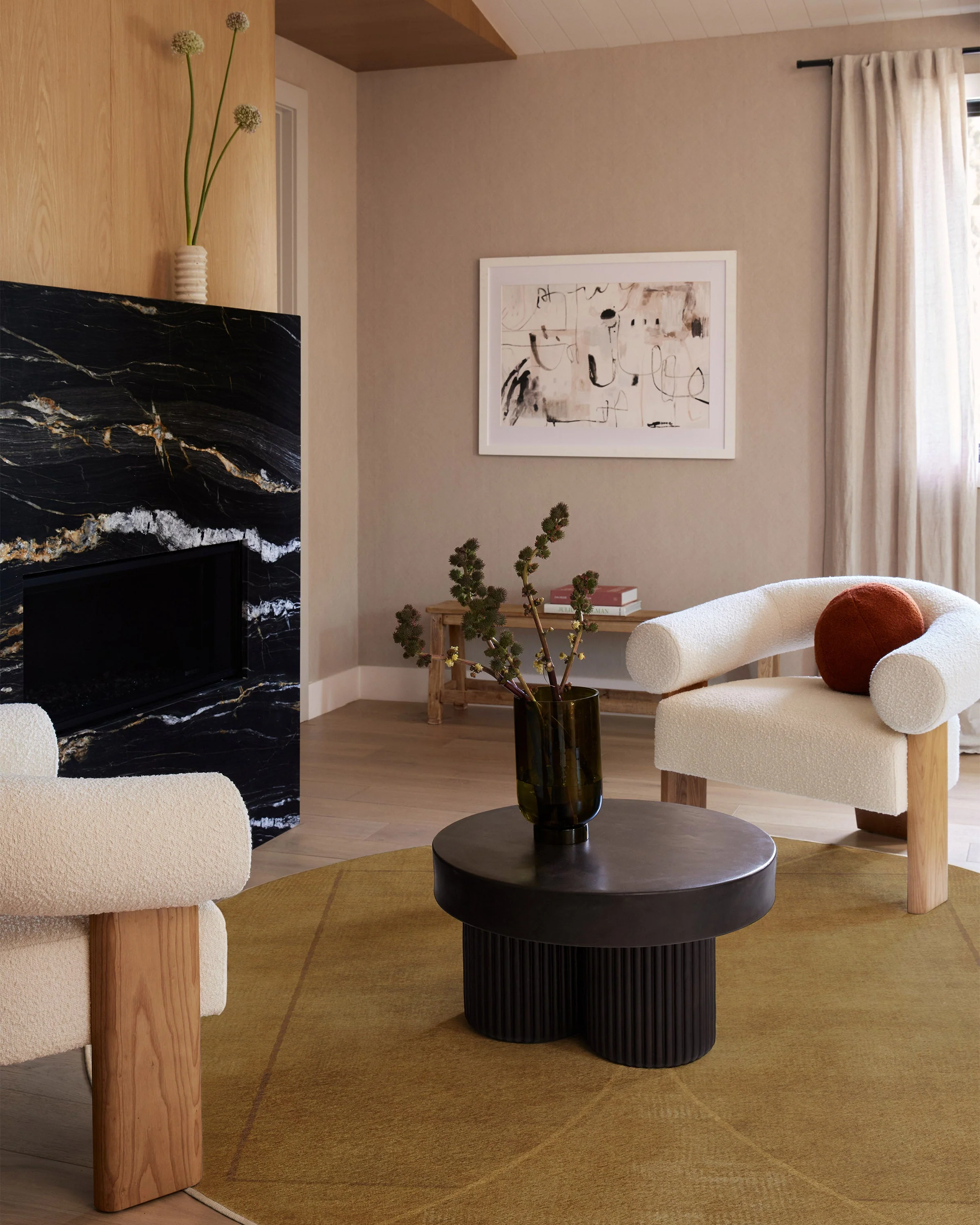 Ayla Gold Flatwoven Rug by Architectural Digest