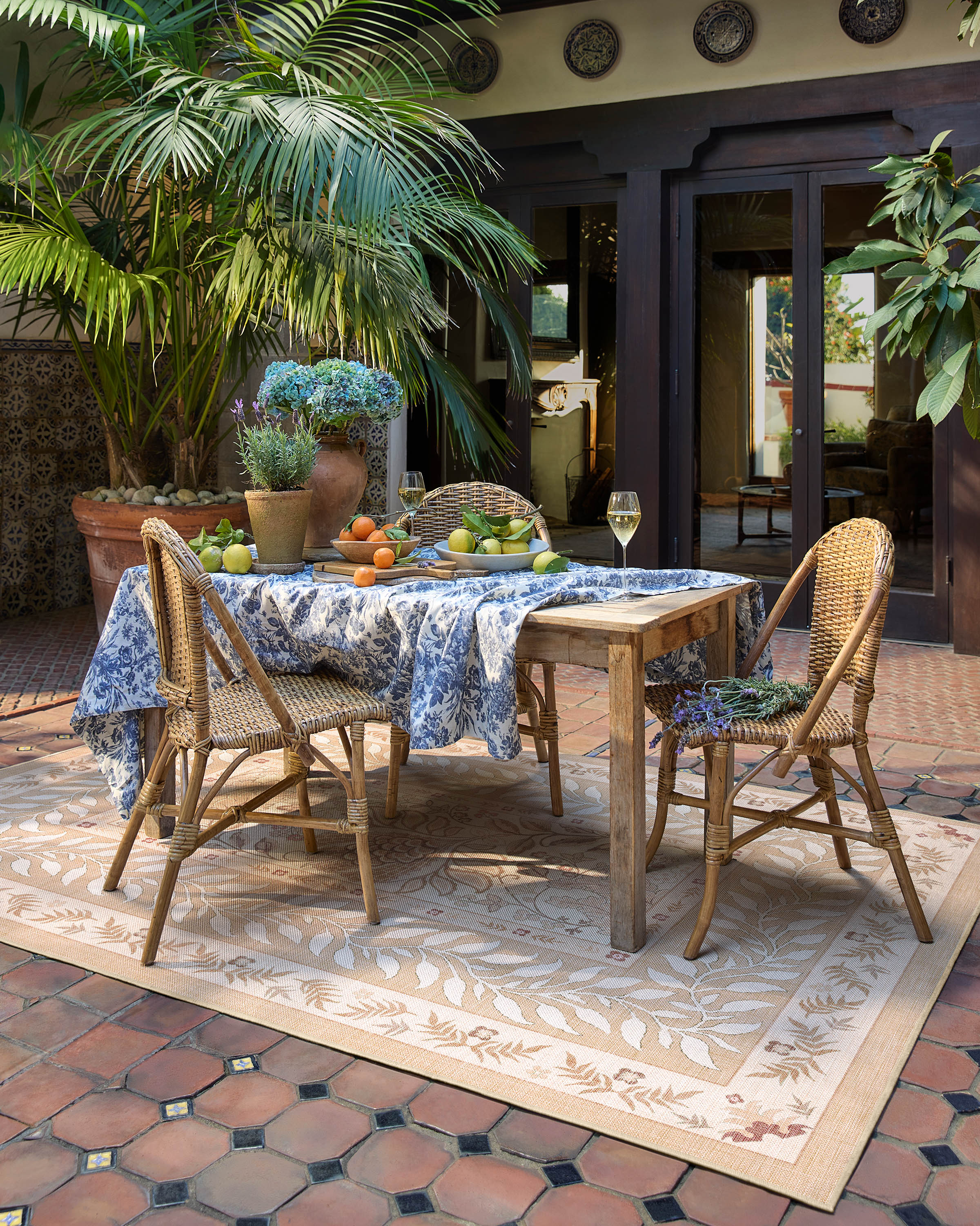 Provence Wheat Outdoor Rug