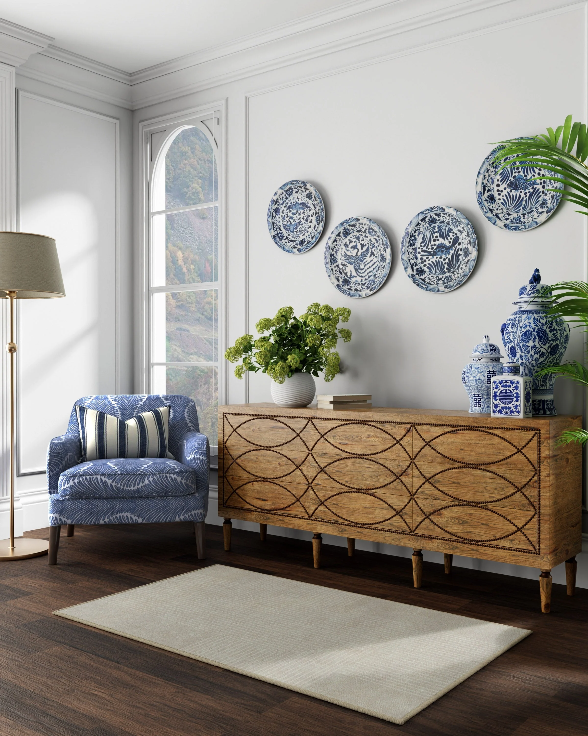 Bel Air Ivory Rug by The Hiltons