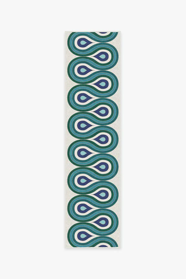 Milano Peacock Rug by Jonathan Adler