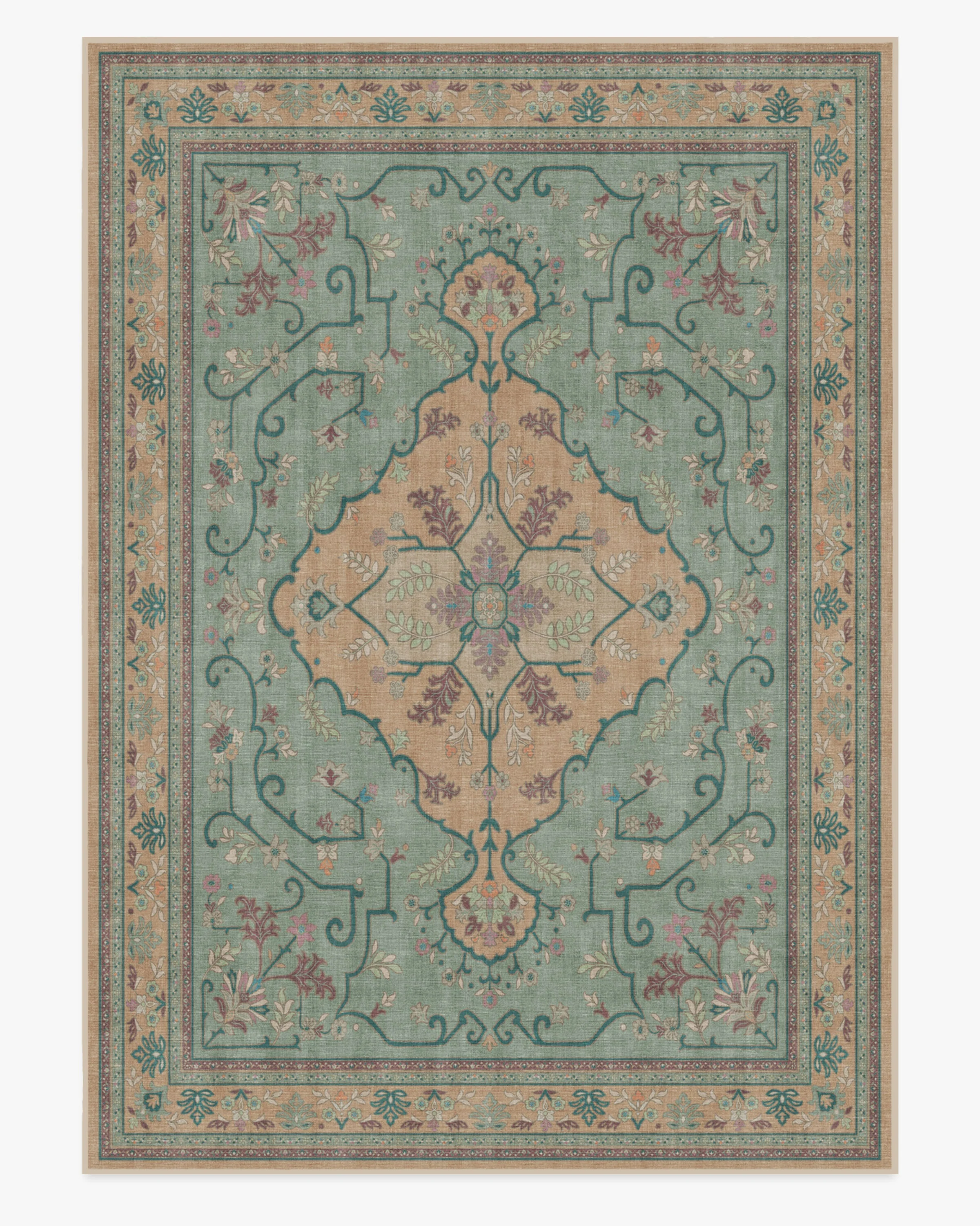 Tallulah Natural Jade Flatwoven Rug