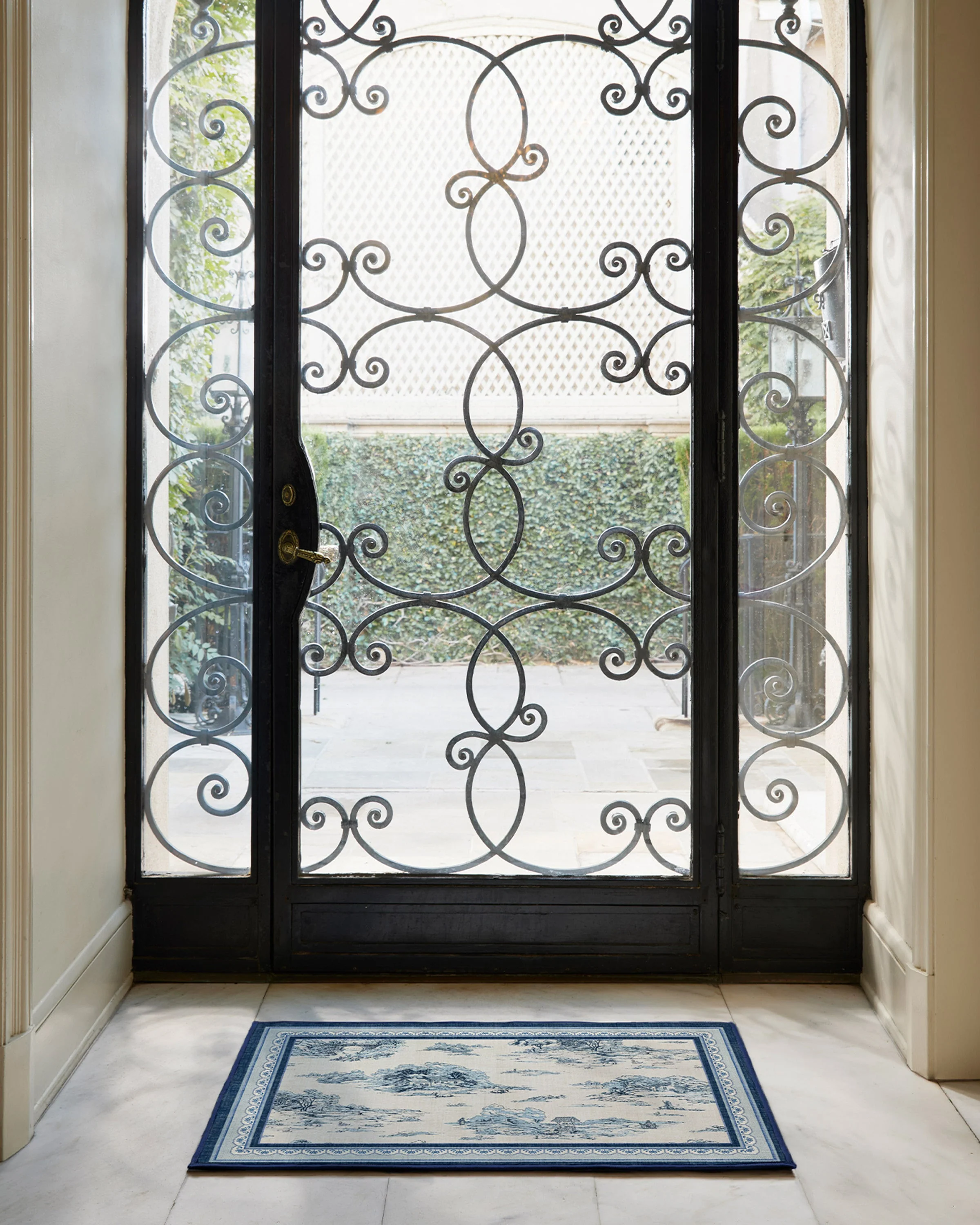 Provence Toile Delft Blue Rug