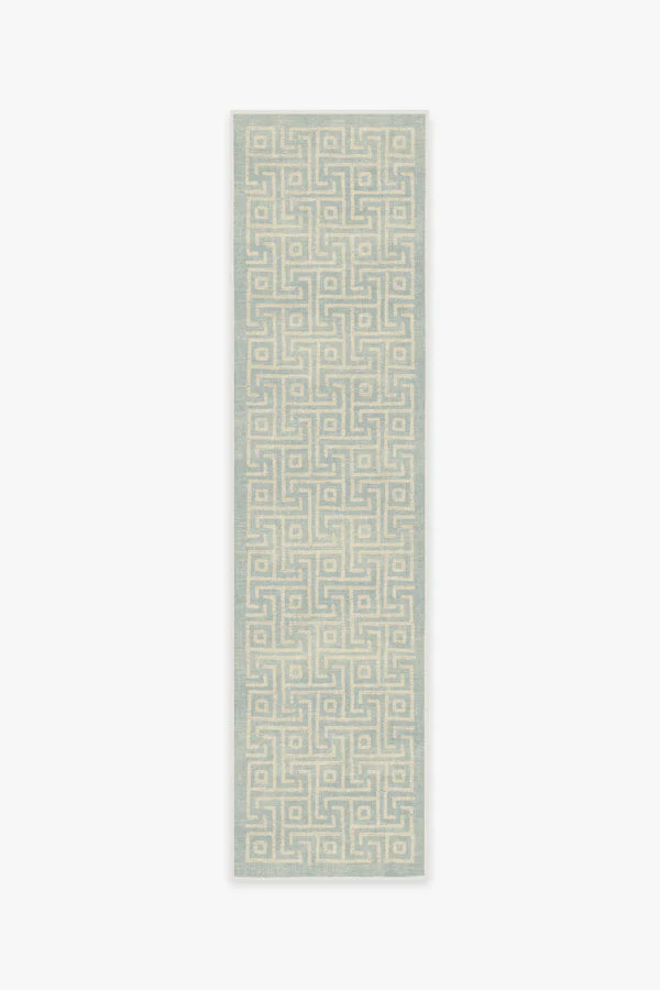 Rove Soft Aqua Flatwoven Rug